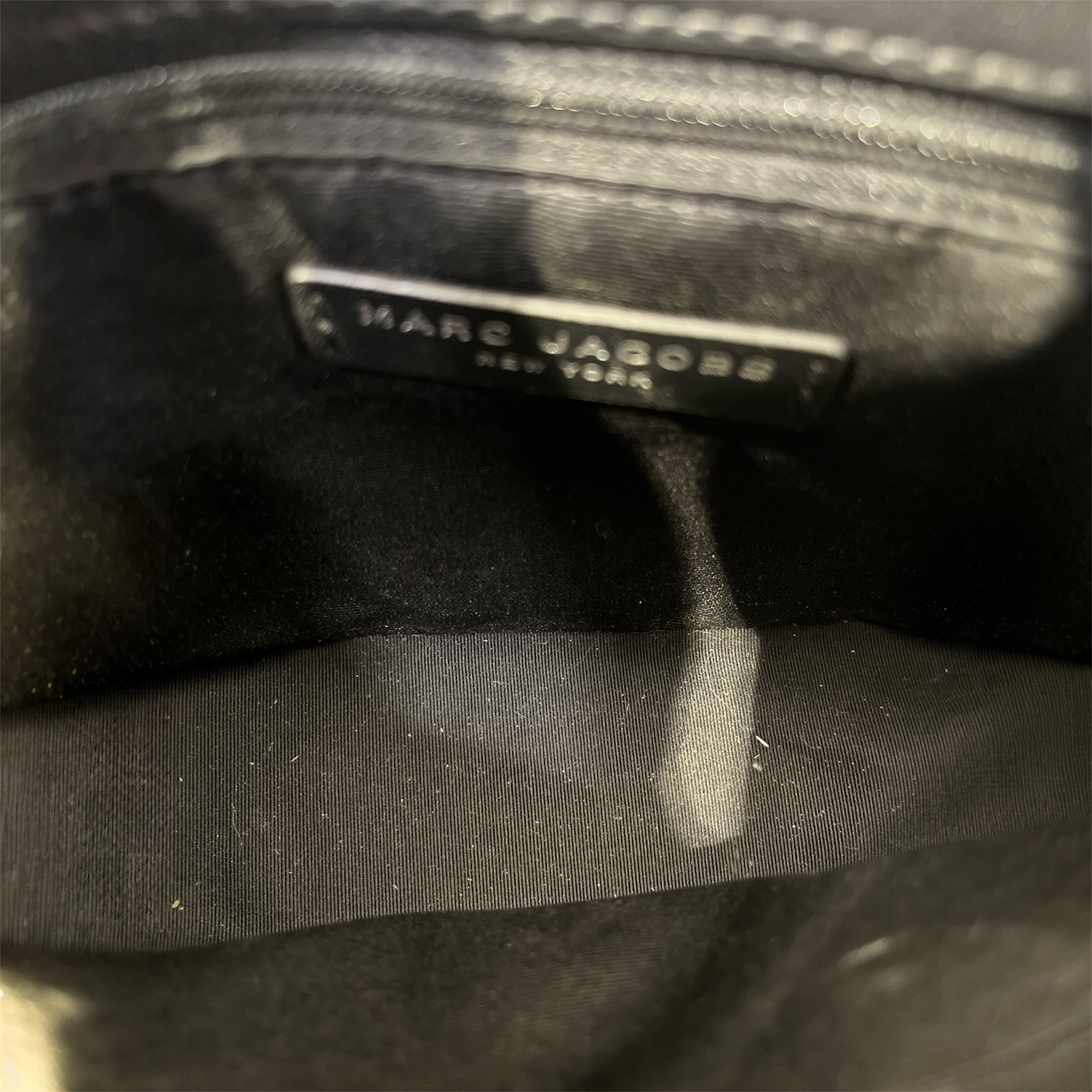 MARC JACOBS/Cross Body Bag/Cotton/CRM/BLACK TRIM FLAP CROSSBODY view 4