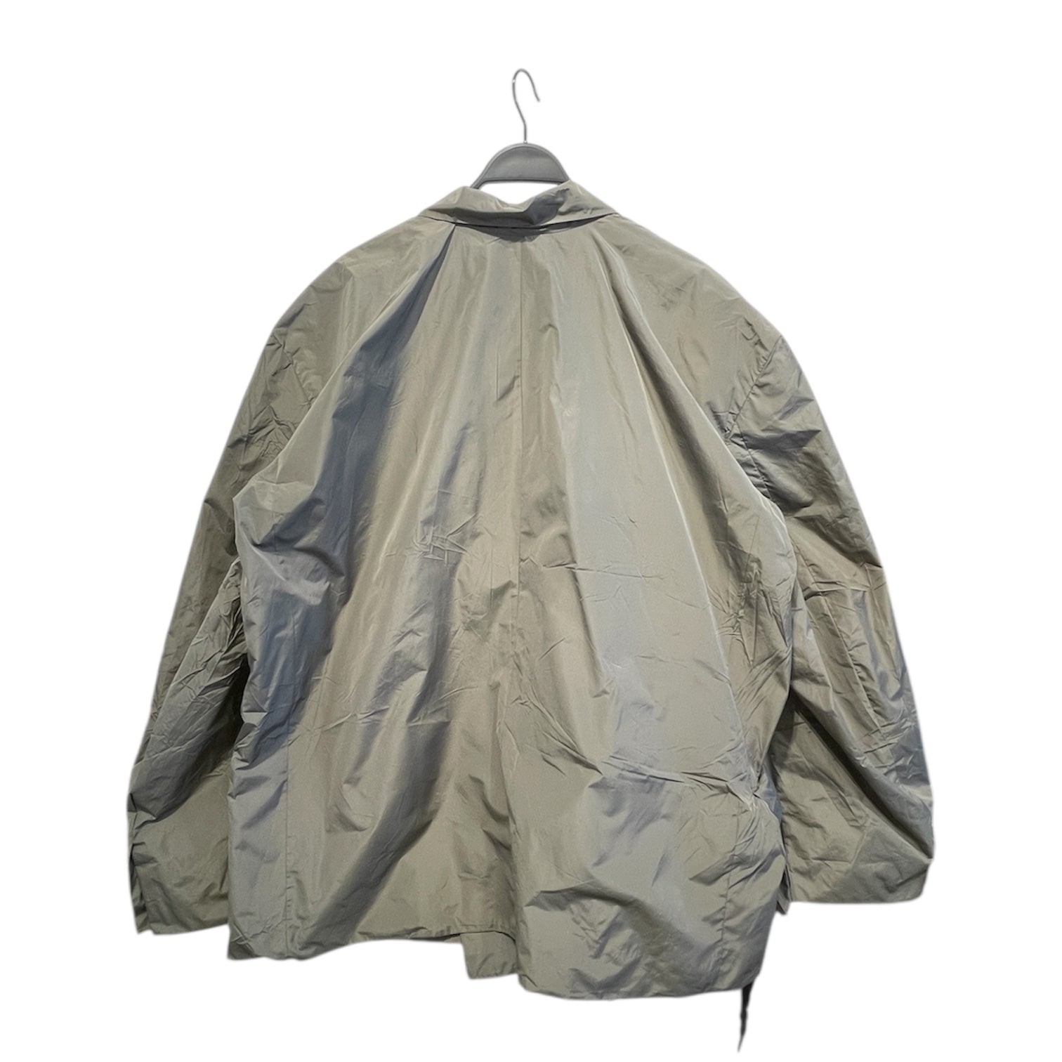 BALENCIAGA/Windbreaker/LG/Polyester/GRY/Double Breasted/Packable Fanny Pack Jacket view 2