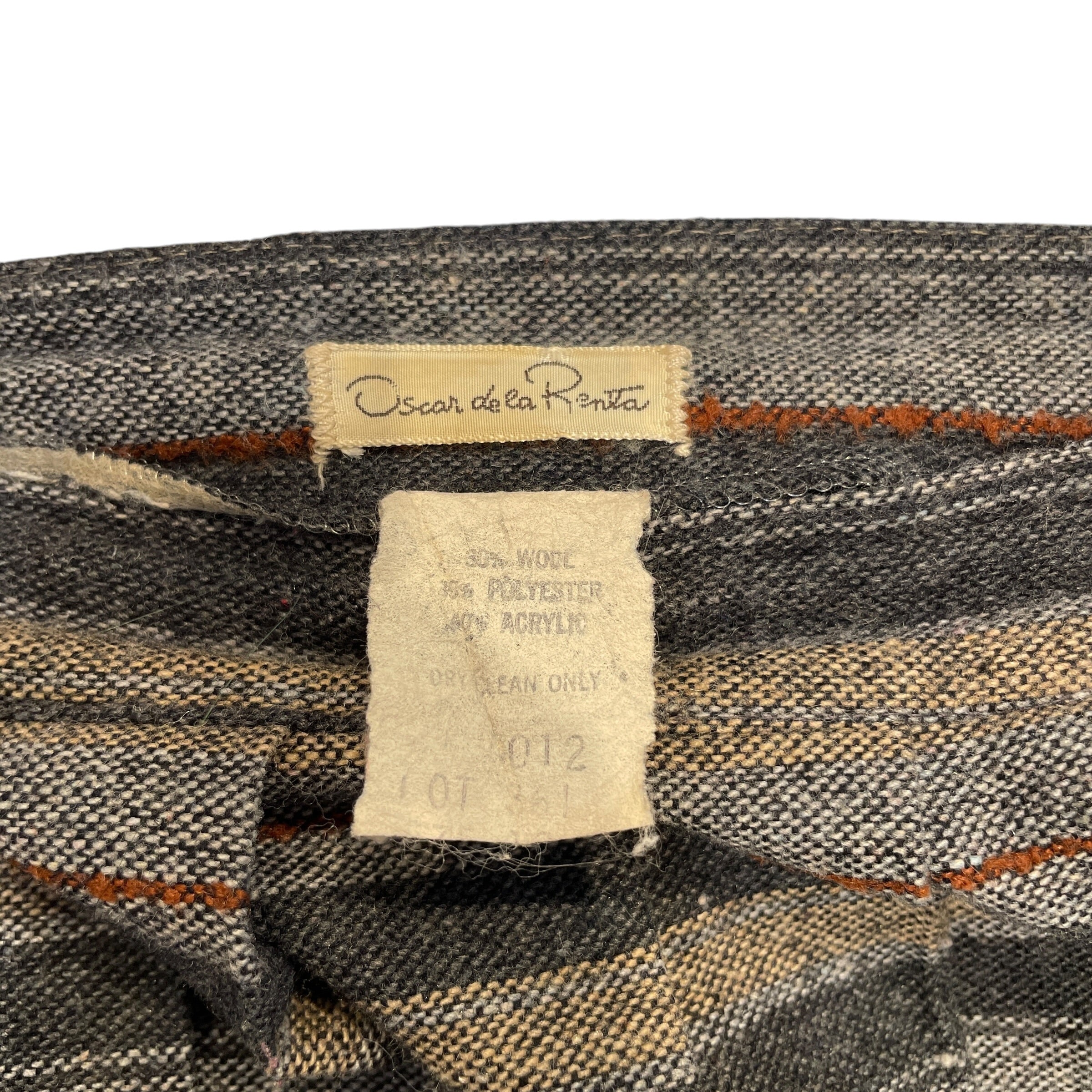 Oscar de laRenta/Long Skirt/12/Stripe/Wool/GRY/ view 4