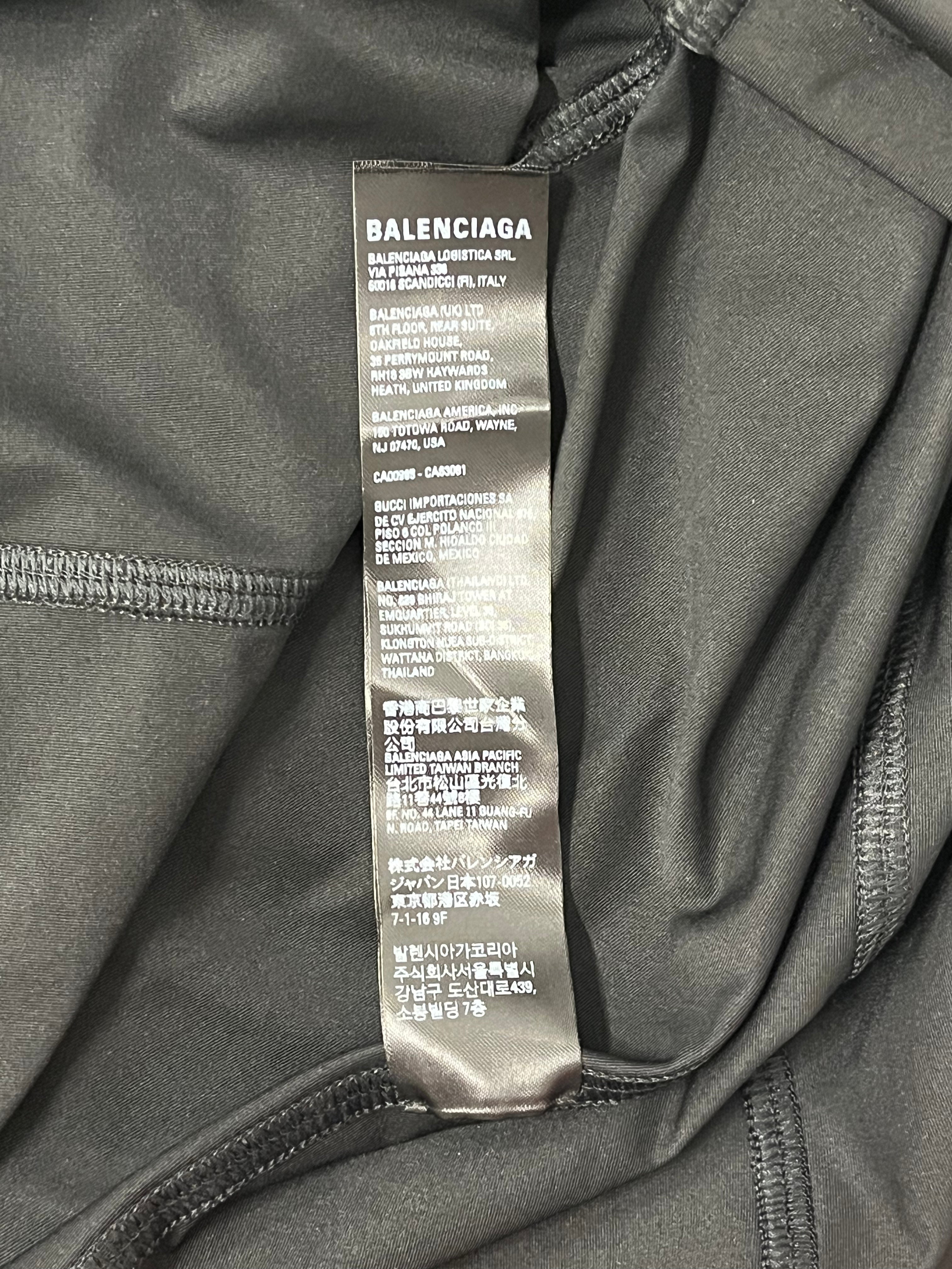 BALENCIAGA/LS T-Shirt/L/BLK/Spandex Crewneck view 4