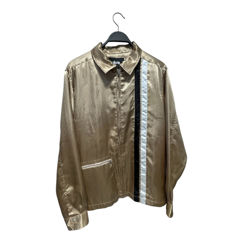 STUSSY/Jacket/L/GLD/satin gold jkt
