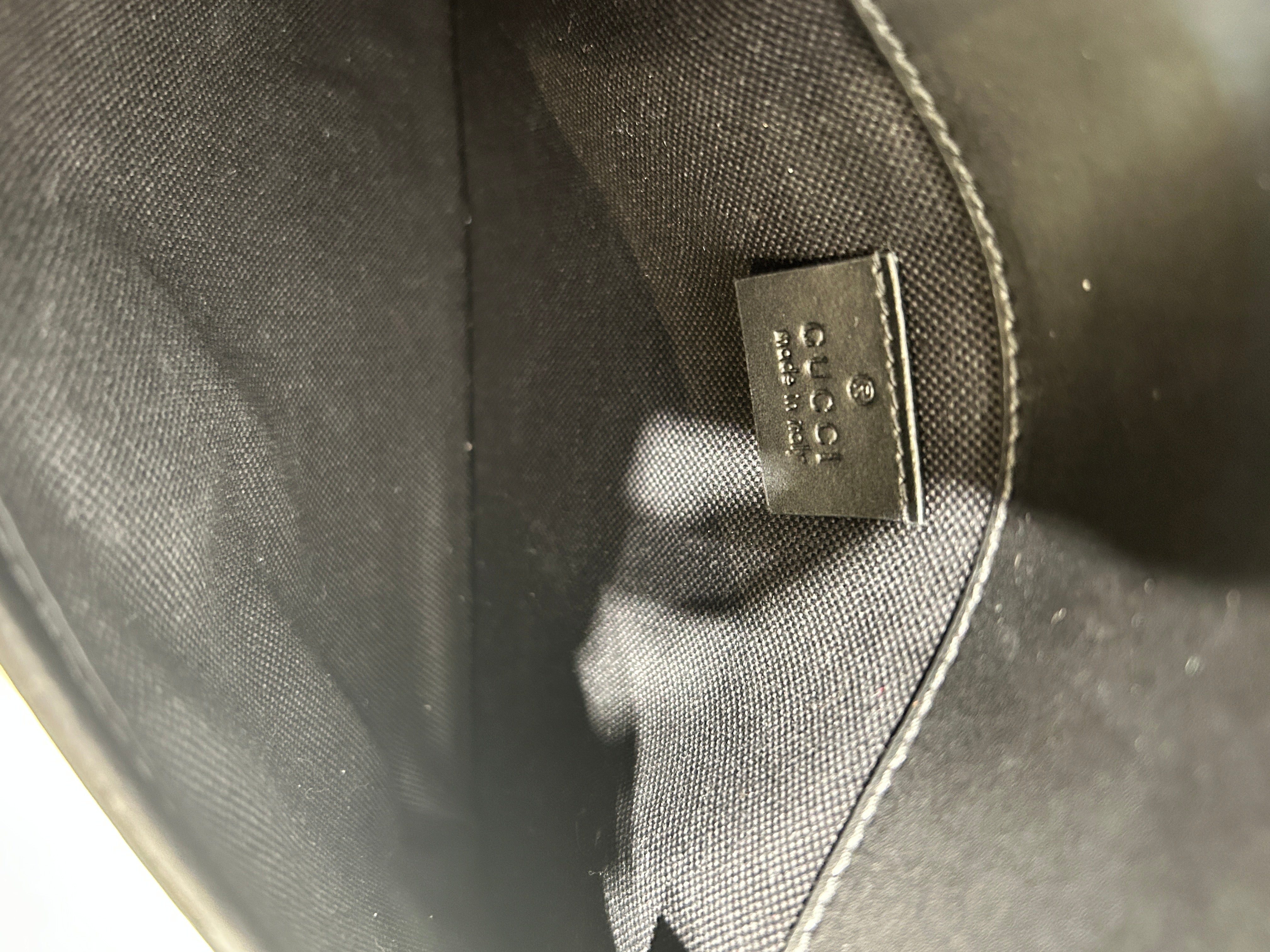 GUCCI/Fanny Pack/BLK/Black Canvas Bag view 3