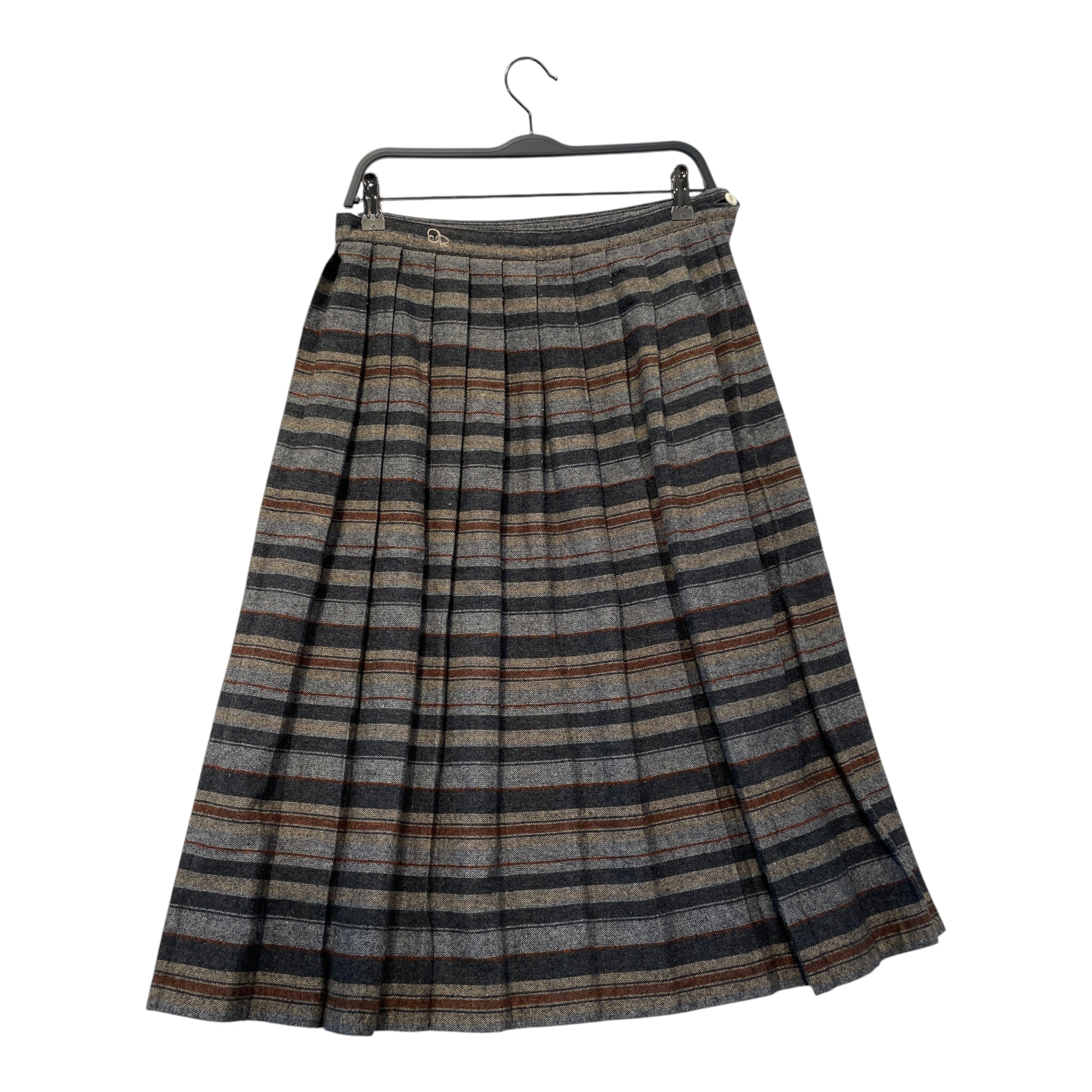 Oscar de laRenta/Long Skirt/12/Stripe/Wool/GRY/ view 1