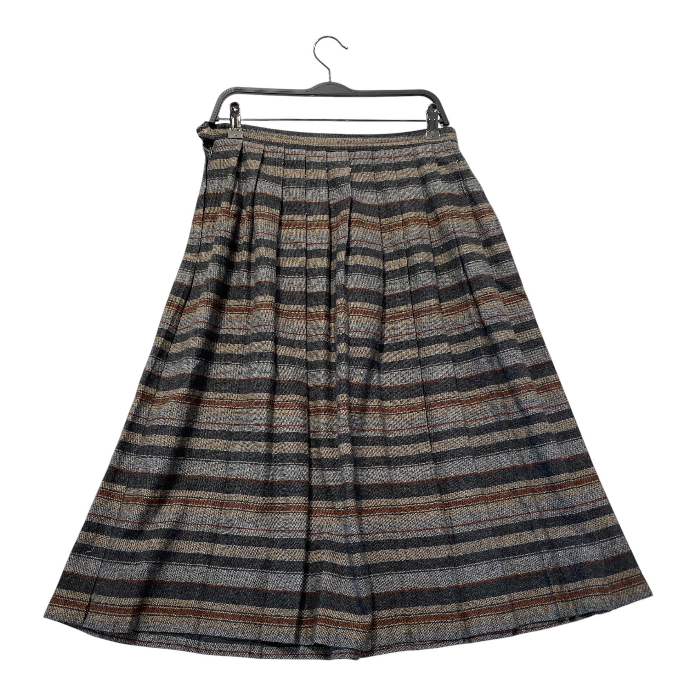 Oscar de laRenta/Long Skirt/12/Stripe/Wool/GRY/ view 2