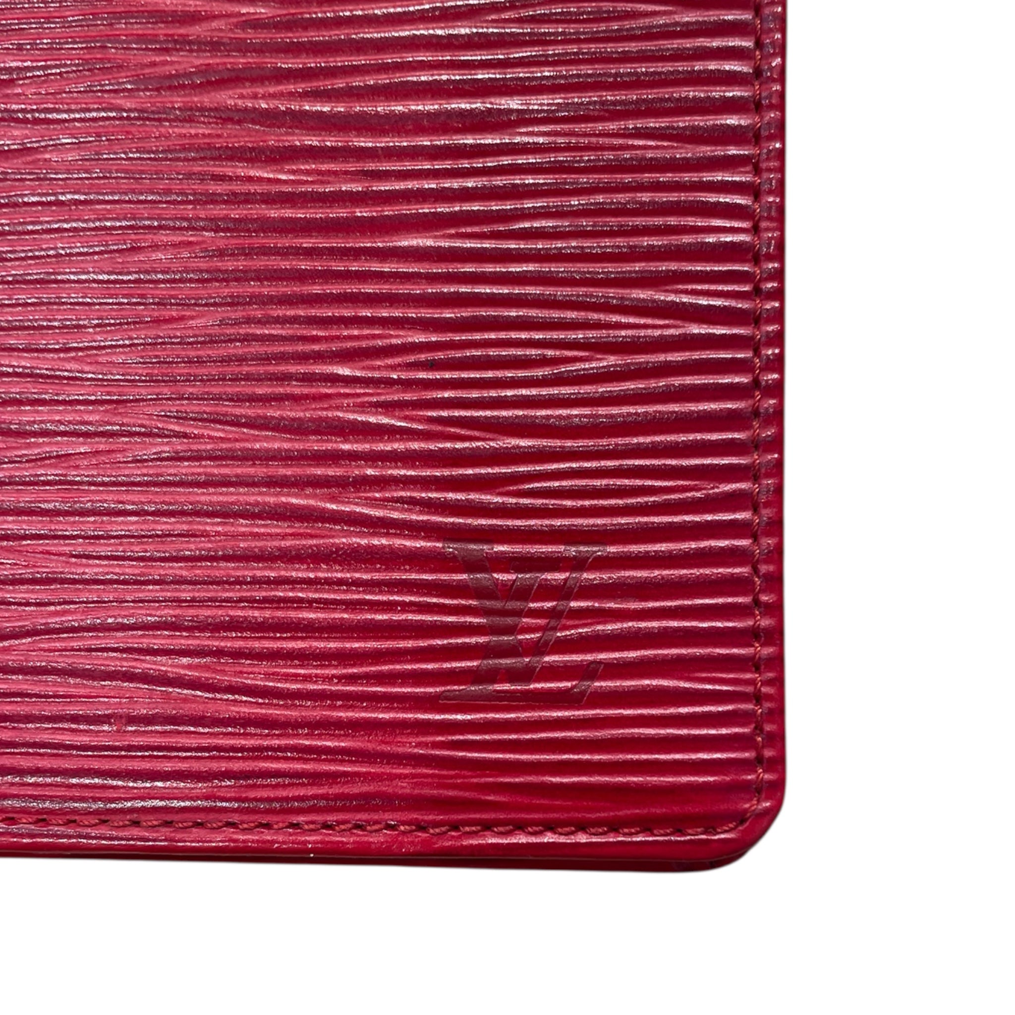 LOUIS VUITTON/Bifold Wallet/Leather/RED/Louis Vuitton view 3
