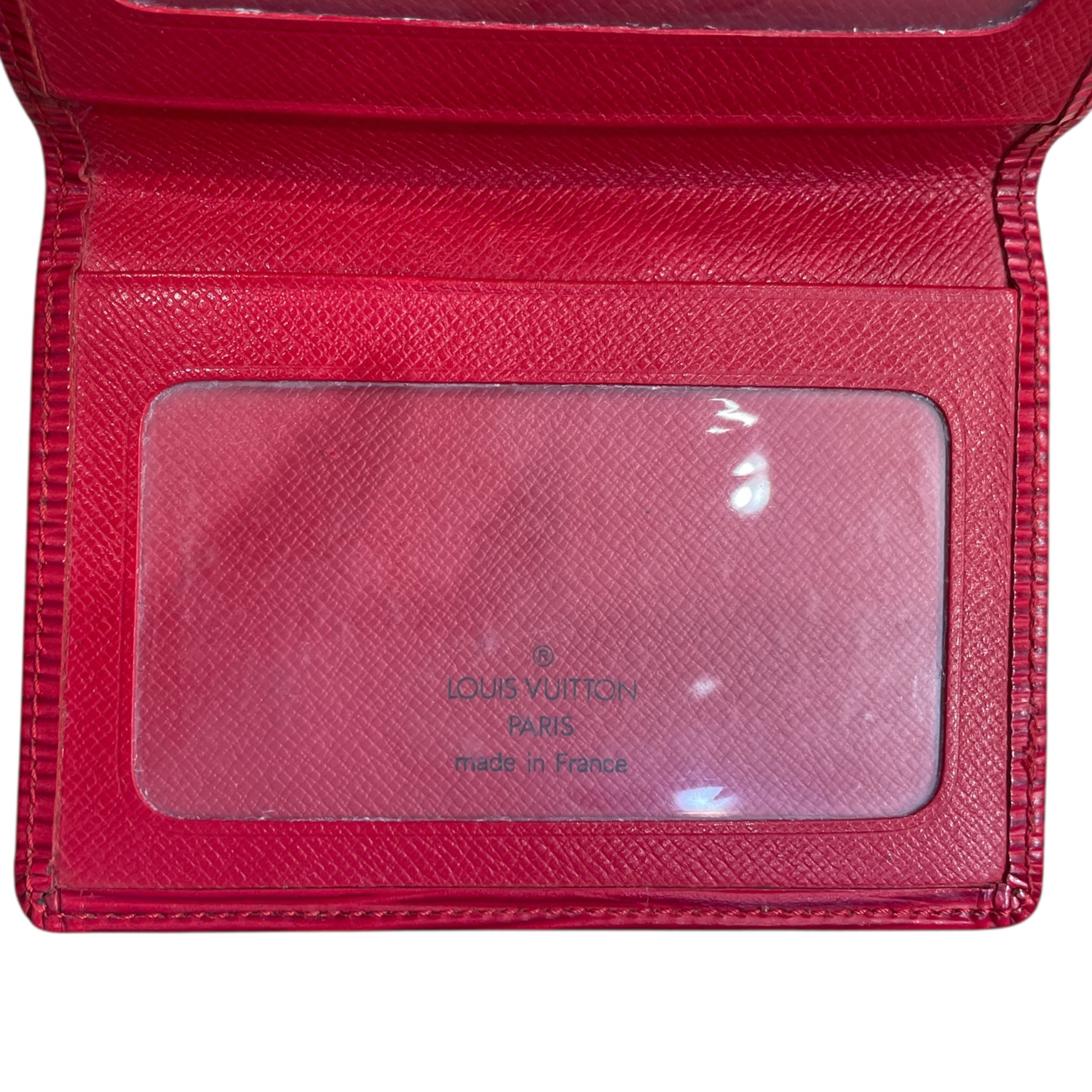 LOUIS VUITTON/Bifold Wallet/Leather/RED/Louis Vuitton view 4