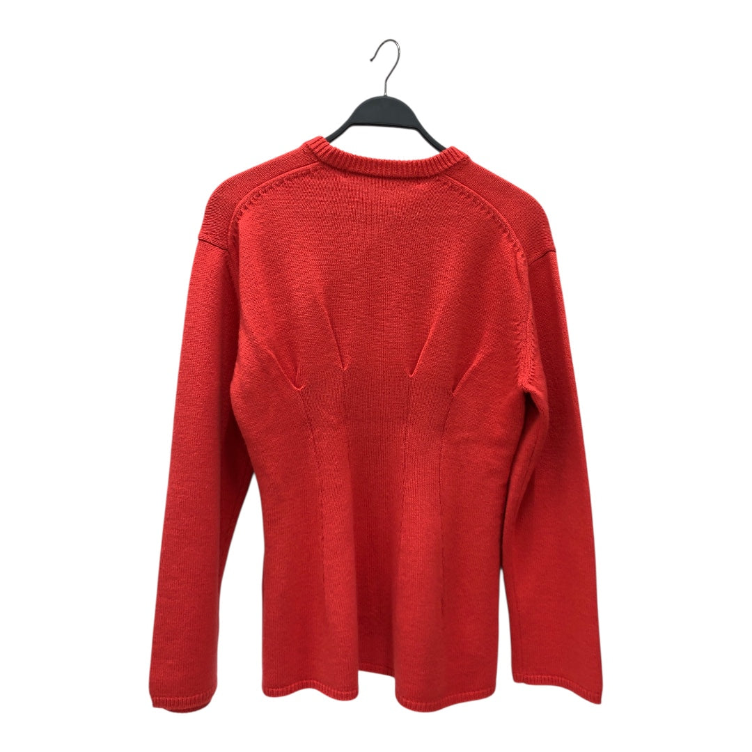 COMME des GARCONS/Sweater/M/Acrylic/PNK/Coral Pleated Sweater view 2
