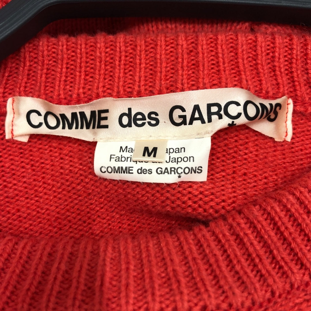 COMME des GARCONS/Sweater/M/Acrylic/PNK/Coral Pleated Sweater view 3