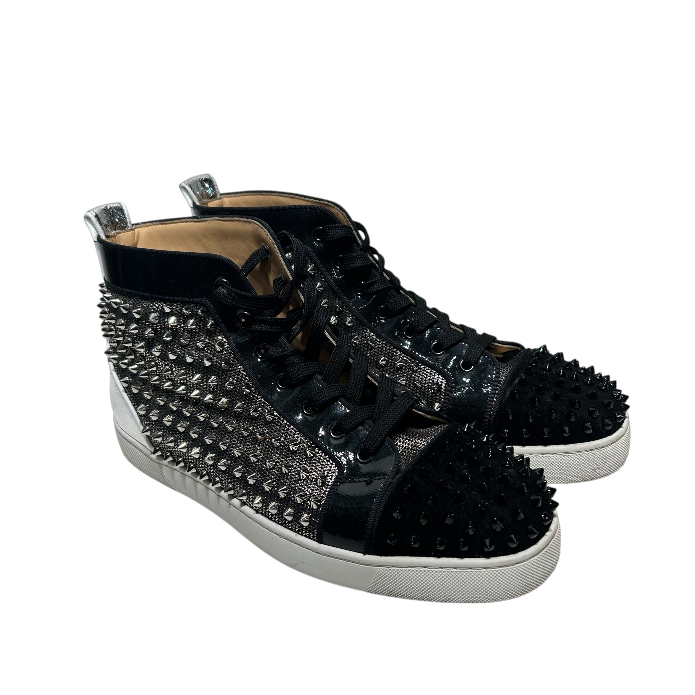 Christian Louboutin/Hi-Sneakers/EU 45/Suede/BLK/ view 1