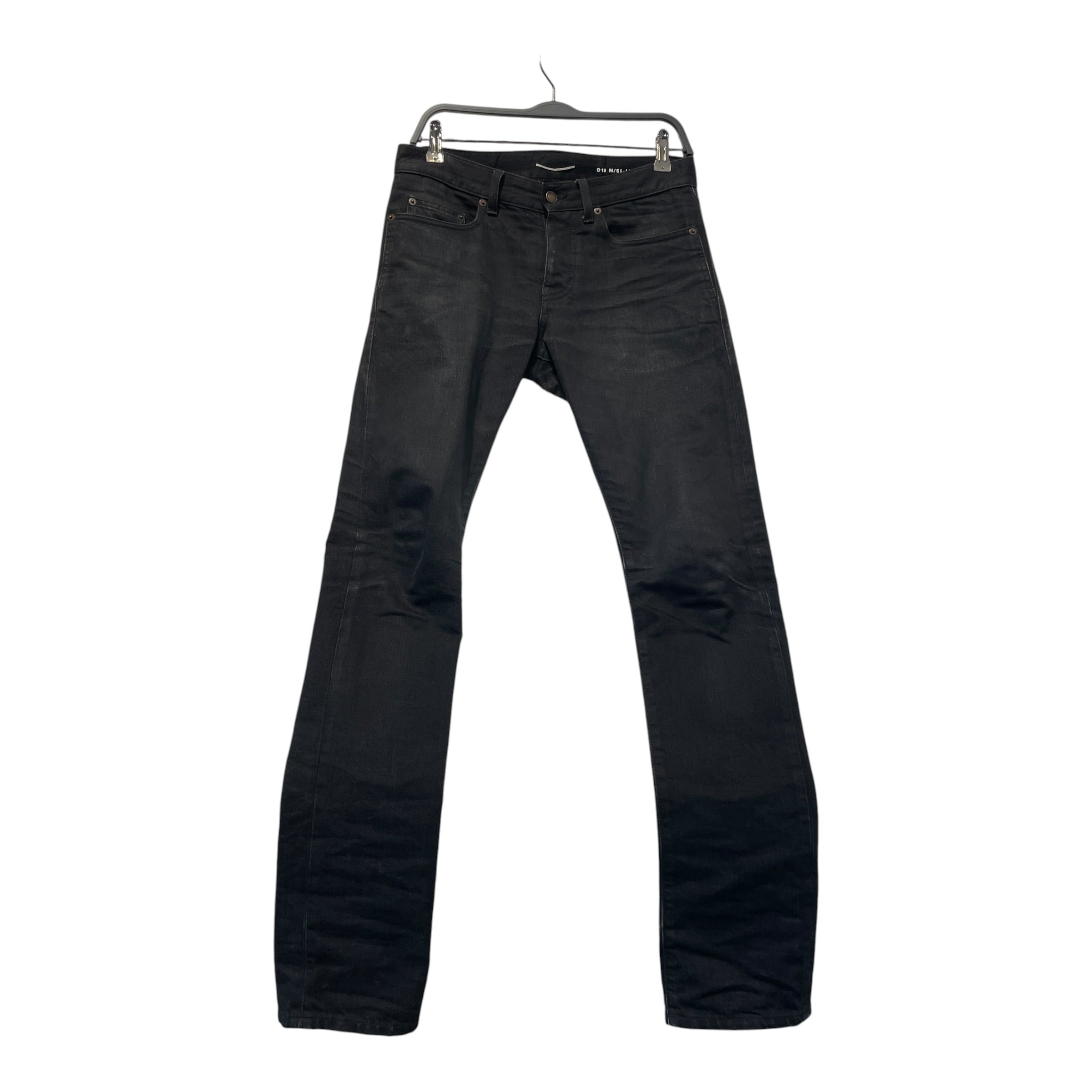 YVES SAINT LAURENT/Skinny Pants/28/Cotton/BLK/Slim Fit D18 view 1
