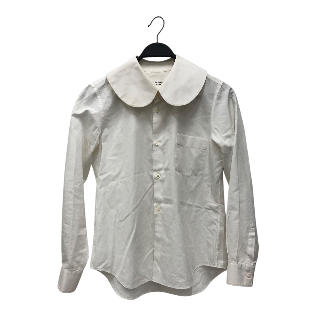 COMME des GARCONS/LS Shirt/S/Cotton/WHT/Round Collar view 1