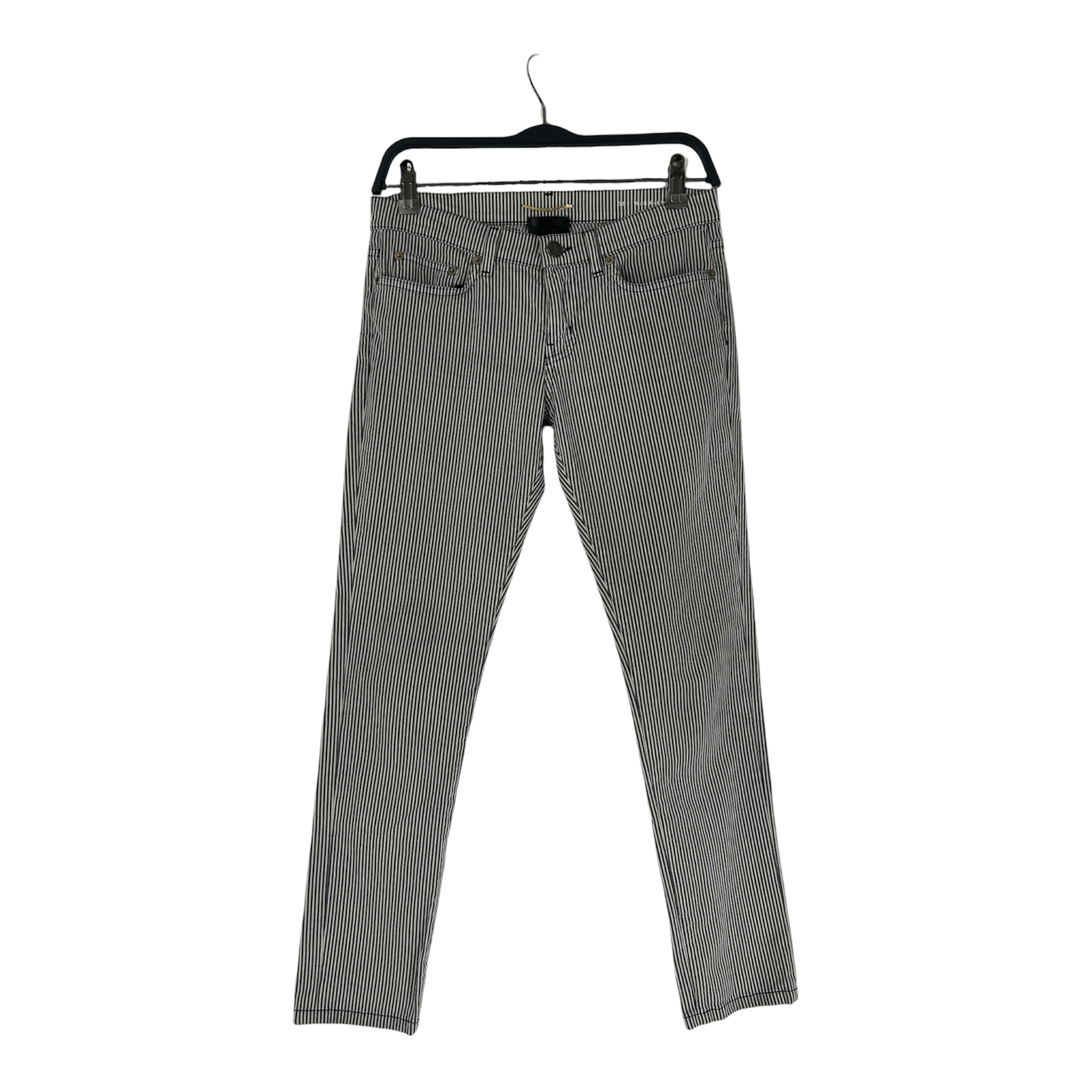 SAINT LAURENT/Skinny Pants/27/Stripe/Cotton/WHT/PINSTRIPE 2013 RW view 1