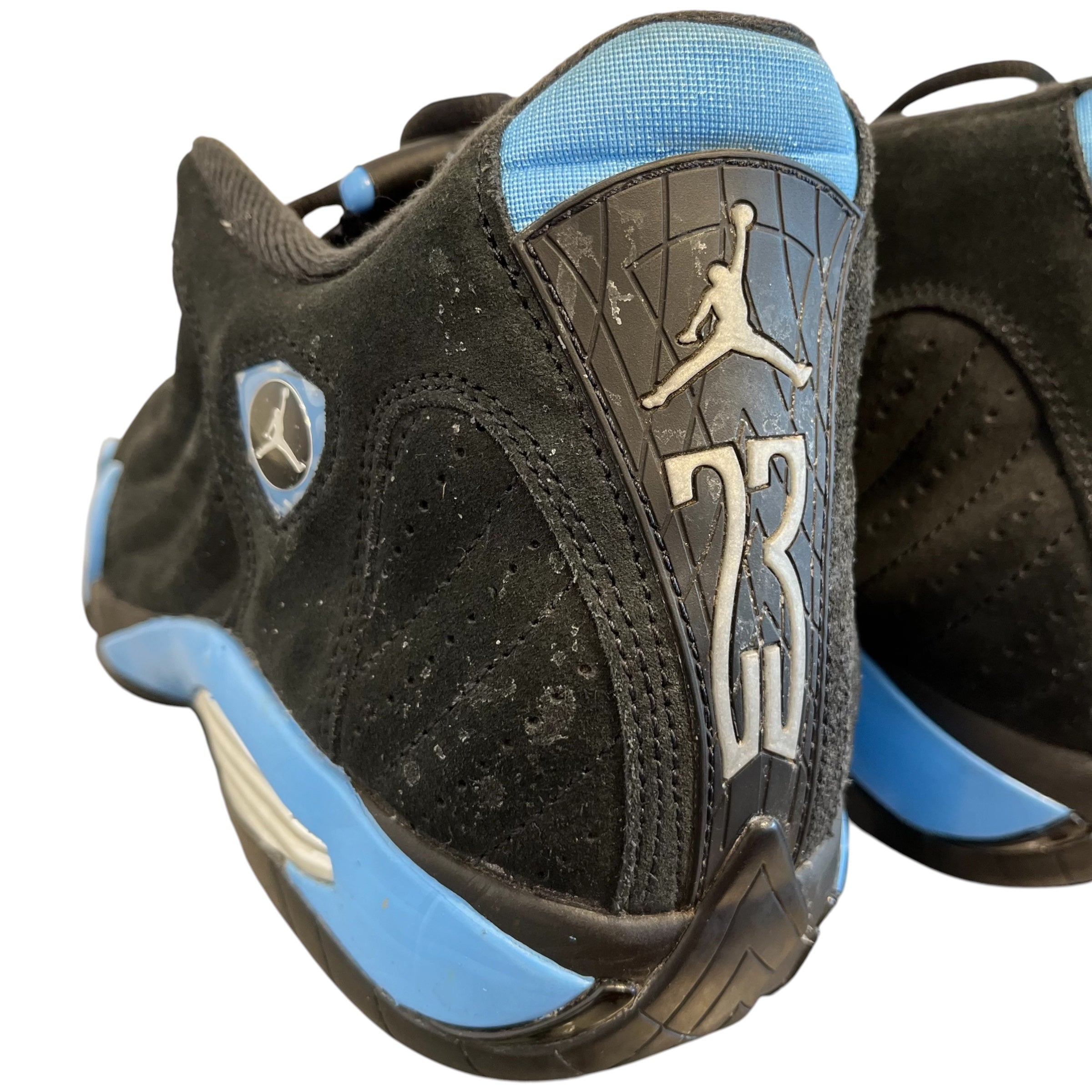 JORDAN BRAND/Hi-Sneakers/US 9.5/BLK/jordan 14 retro blk/blu view 4