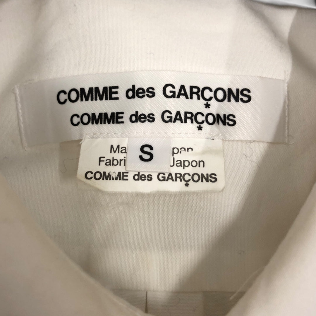 COMME des GARCONS/LS Shirt/S/Cotton/WHT/Round Collar view 3