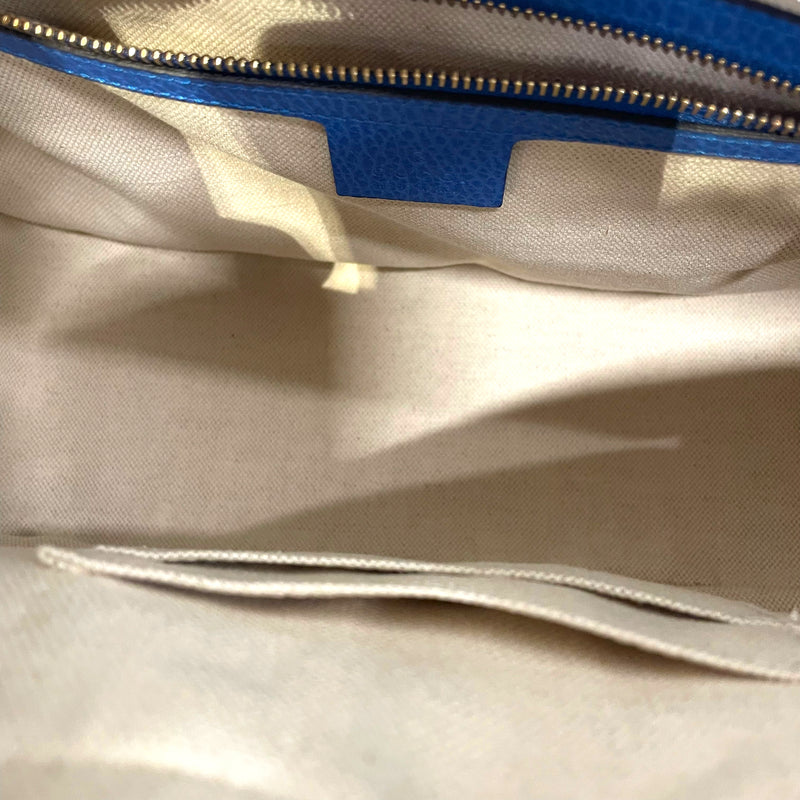 GUCCI/Cross Body Bag/OS/Leather/BLU/Tiger Print Sylvie Camera Bag