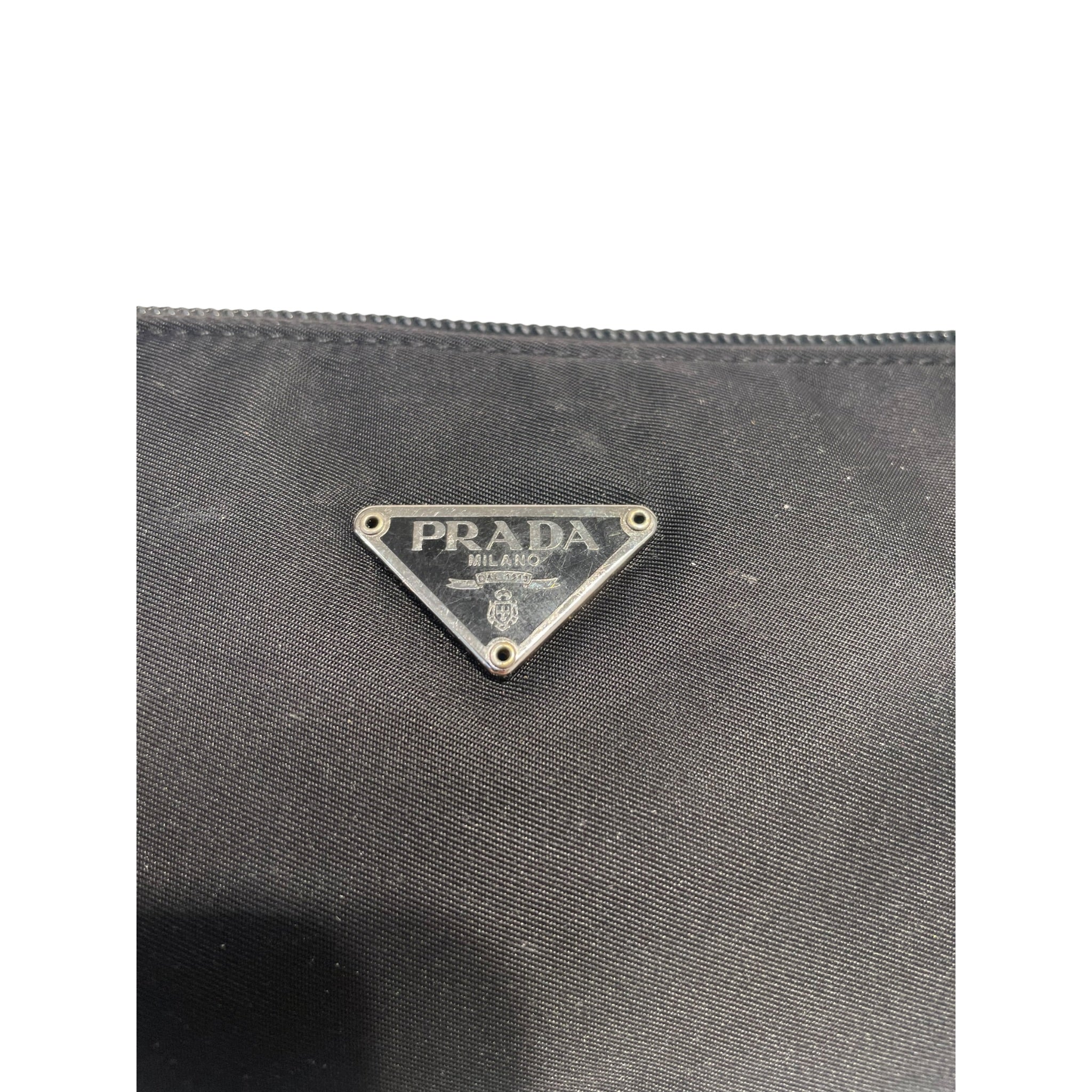 PRADA/Clutch Bag/Nylon/BLK/nylon shoulder bag view 3