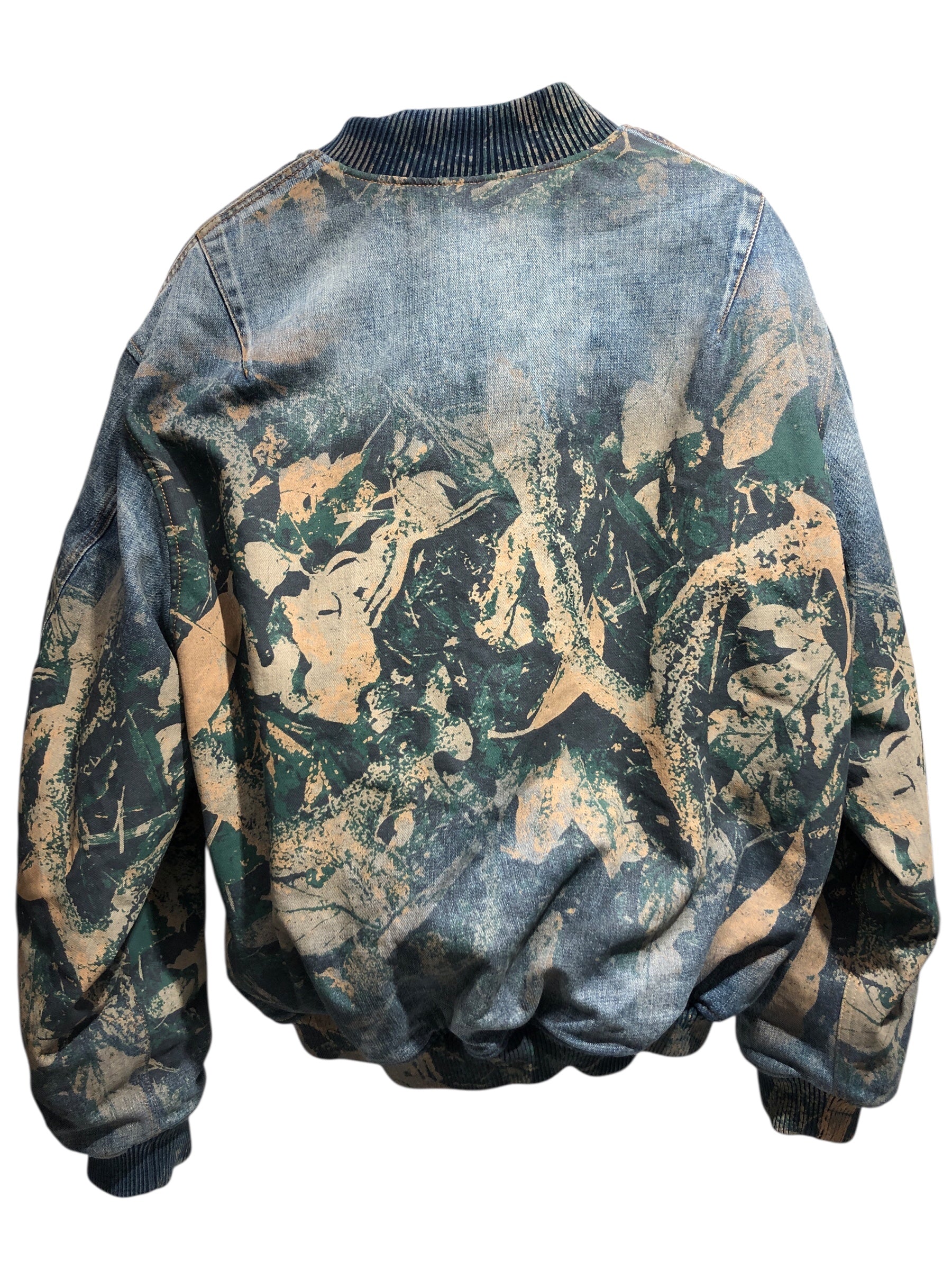 Acne Studios/Jacket/48/Cotton/IDG/All Over Print/denim mossy oak bomber view 2
