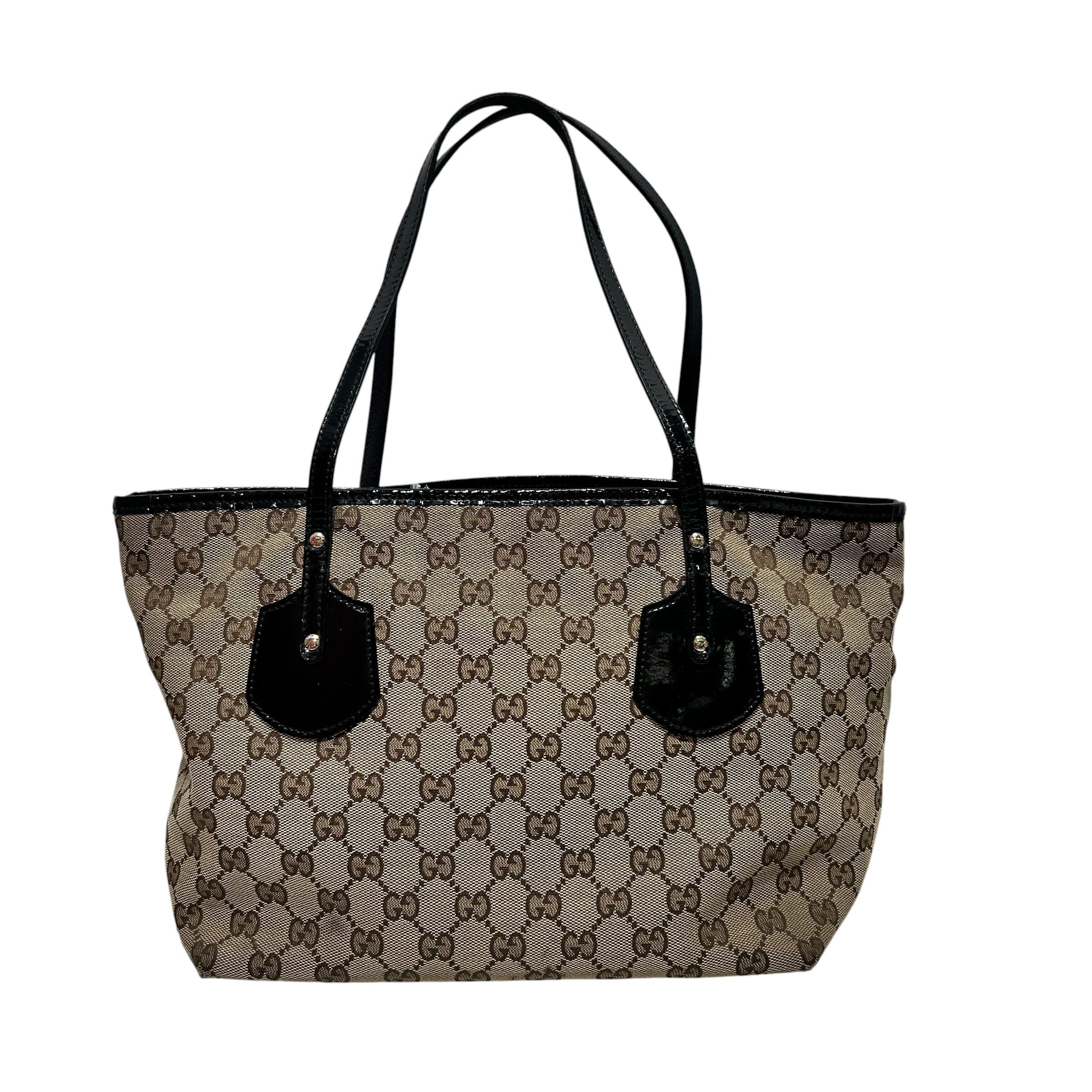 GUCCI/Tote Bag/Monogram/BRW/JOLIE TOTE PATENT TRIM CHARM view 2