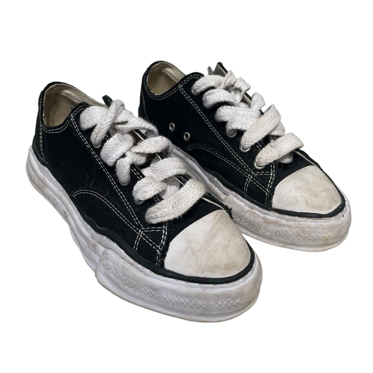 MIHARA YASUHIRO/Low-Sneakers/EU 43/Cotton/BLK/THICK LACES SHOES view 1