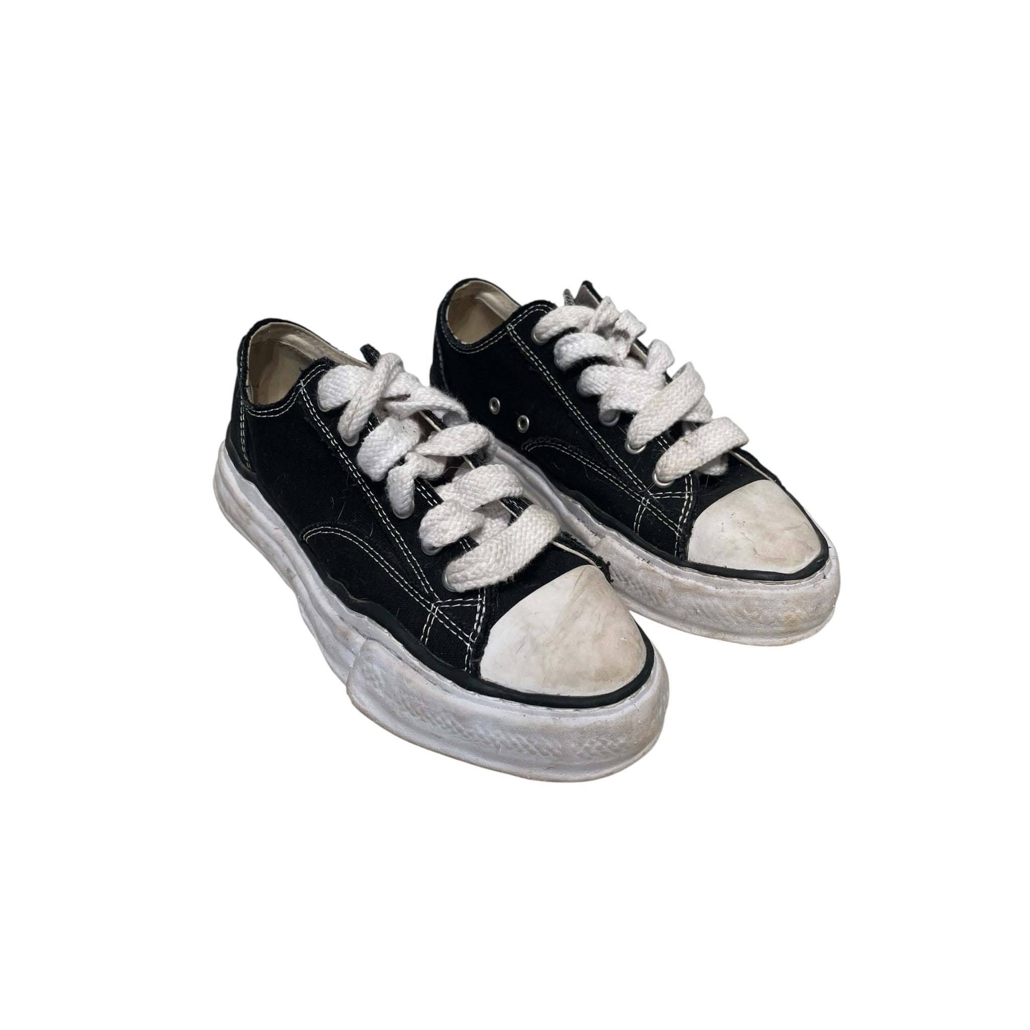MIHARA YASUHIRO/Low-Sneakers/EU 43/Cotton/BLK/THICK LACES SHOES view 1