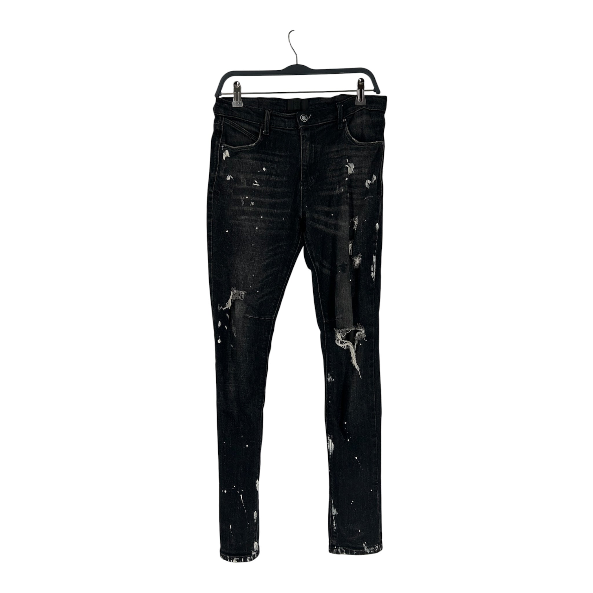 RtA/Skinny Pants/30/Cotton/BLK/DISTRSSED W PAINT view 1