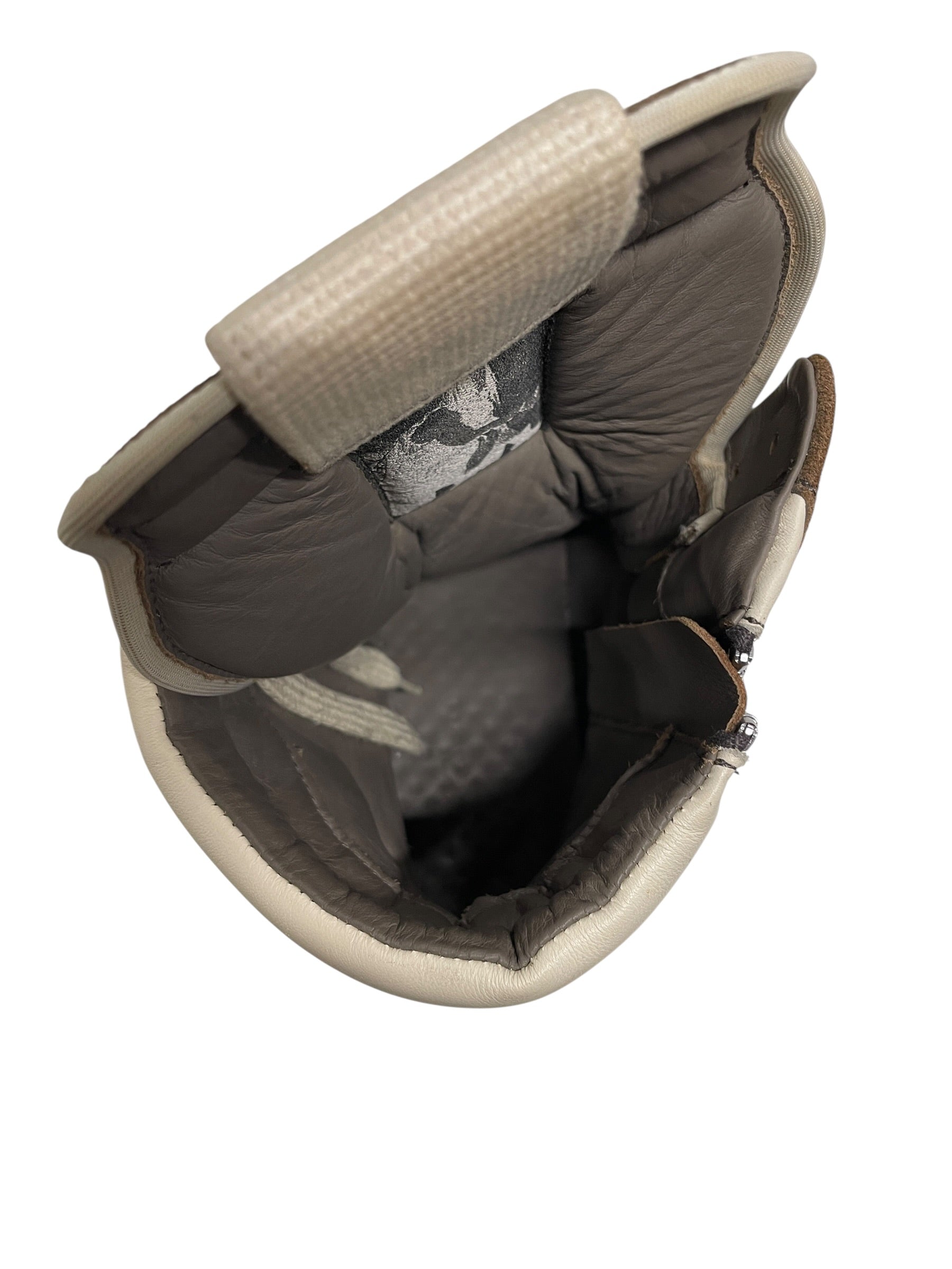 Rick Owens/Hi-Sneakers/US 8/Leather/KHK/STROBE GEOBASKET view 3