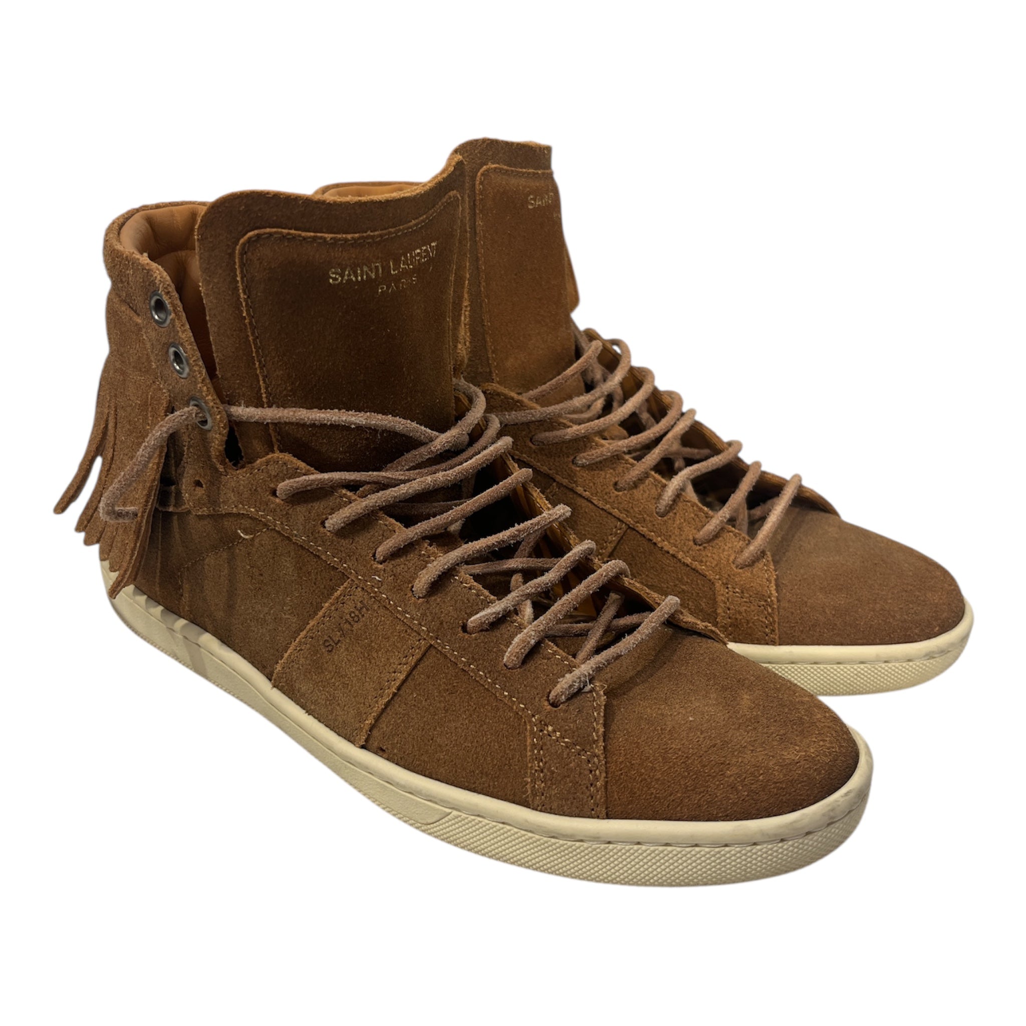 SAINT LAURENT/Hi-Sneakers/US 6.5/Suede/CML/SL/18H FRINGE view 1
