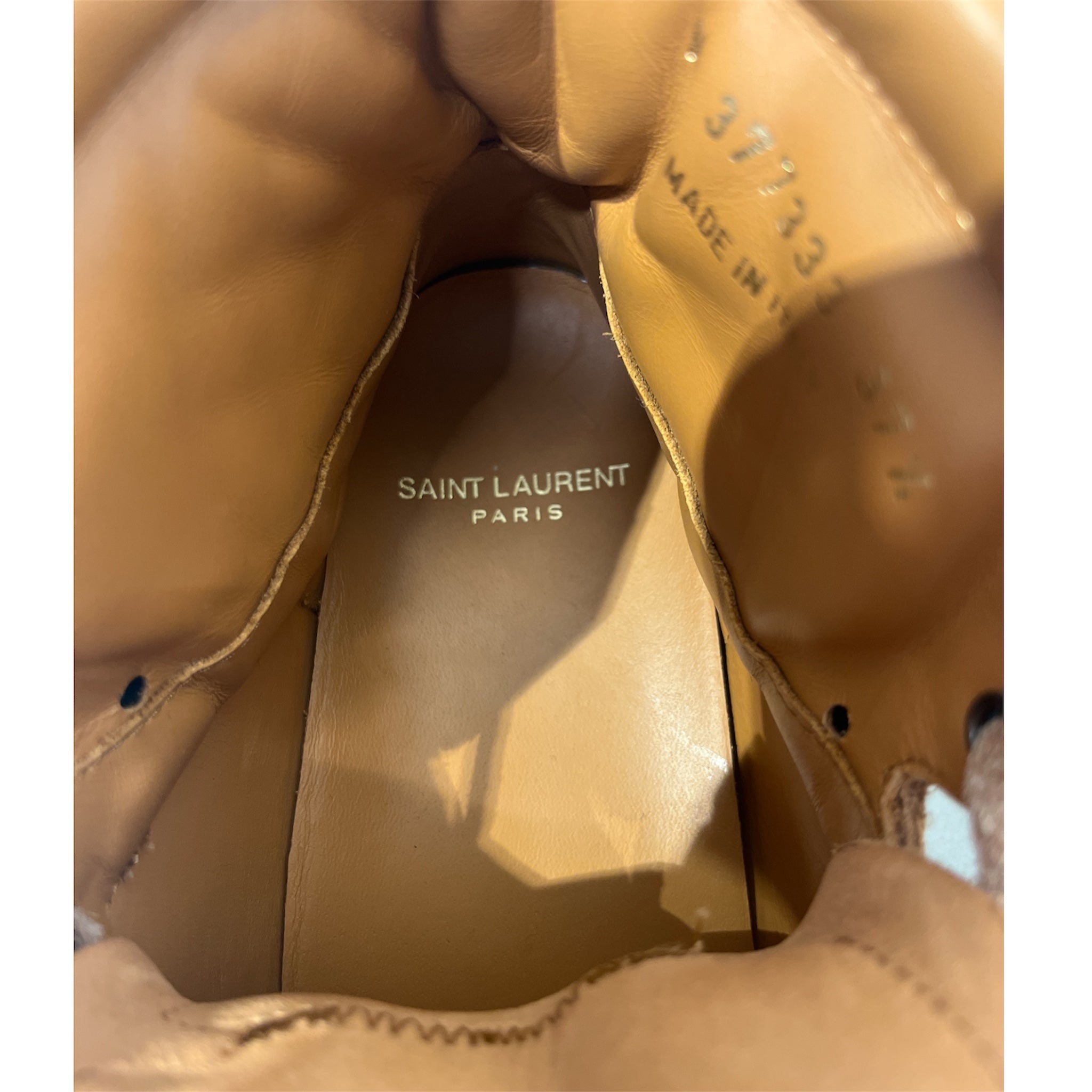 SAINT LAURENT/Hi-Sneakers/US 6.5/Suede/CML/SL/18H FRINGE view 3