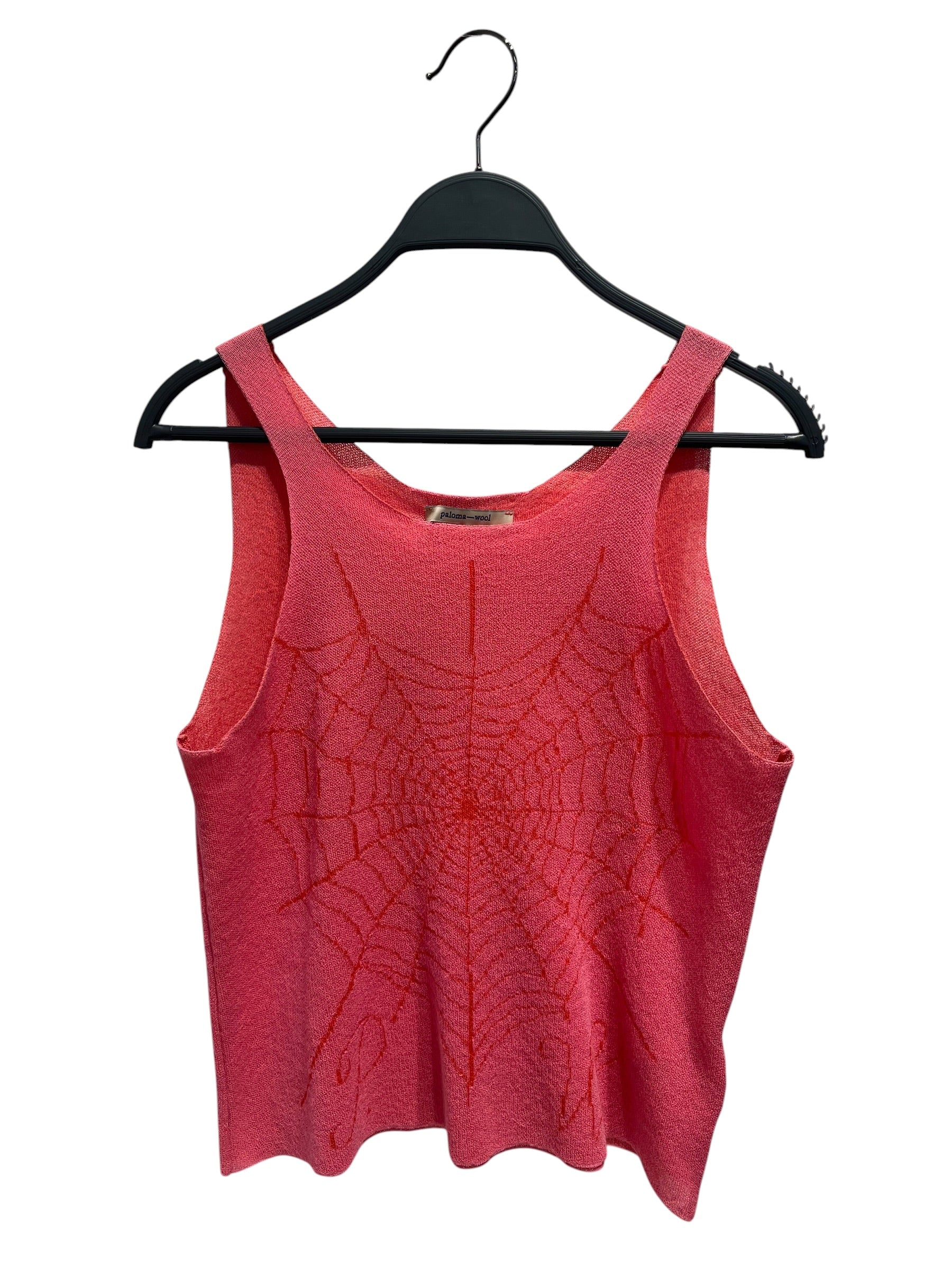 PALOMA WOOL/Shirt/M/Polyester/PNK/SPIDERWEB TANK view 1