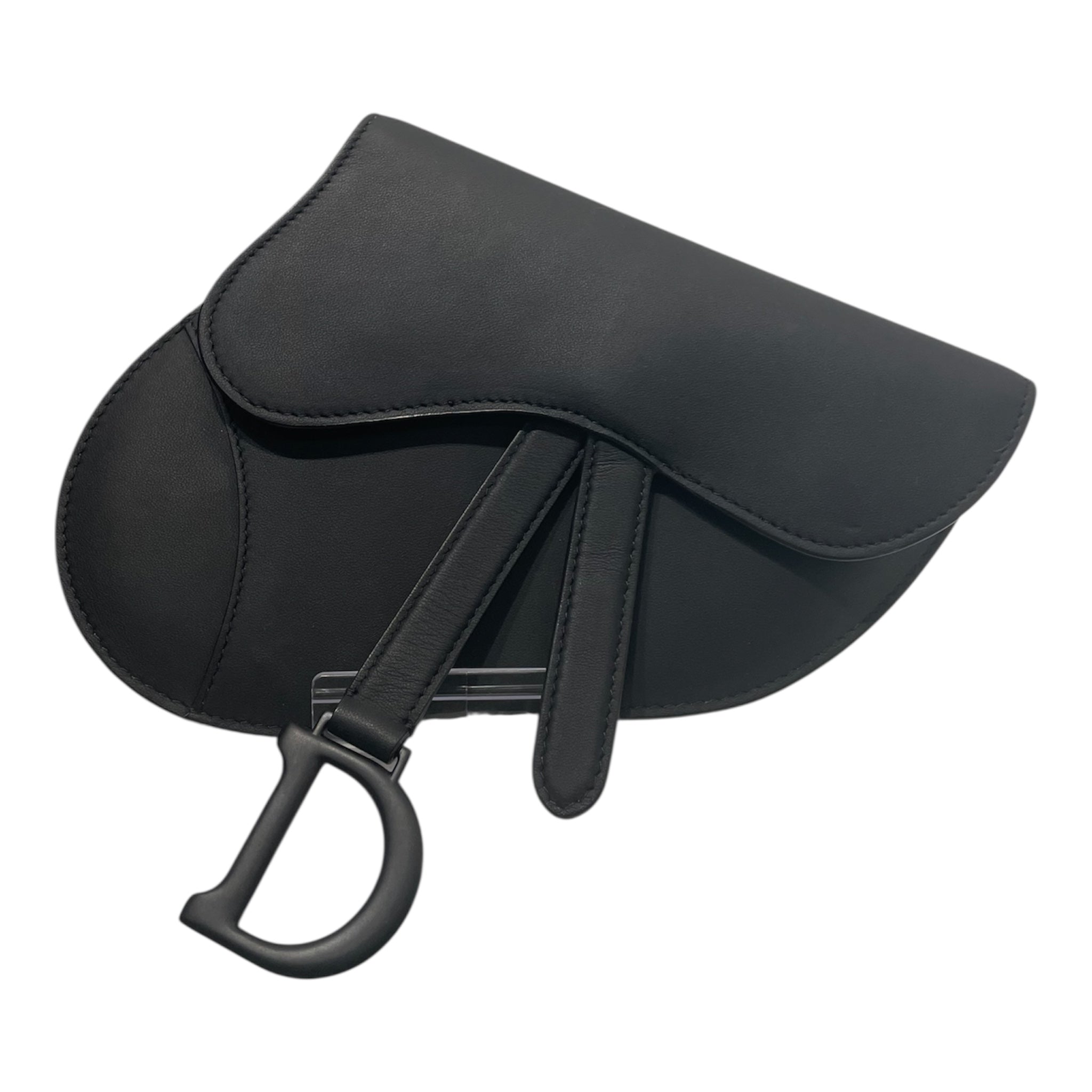 Christian Dior/Cross Body Bag/Leather/BLK/MATTE CROSSBODY D NO STRAP view 1