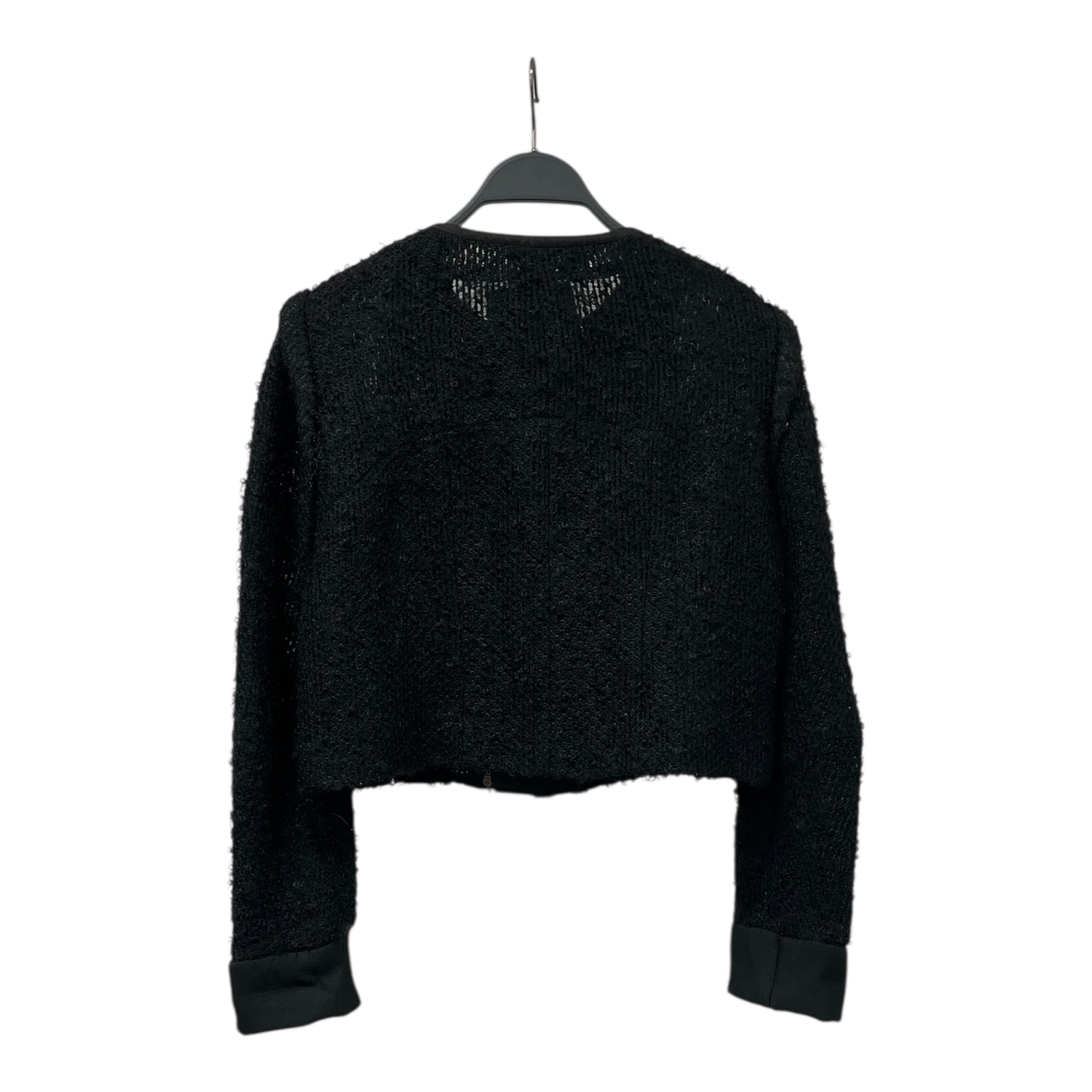 VALENTINO/Blouson/6/Mohair/BLK/SHINE TRIM TWEED JACKET view 2