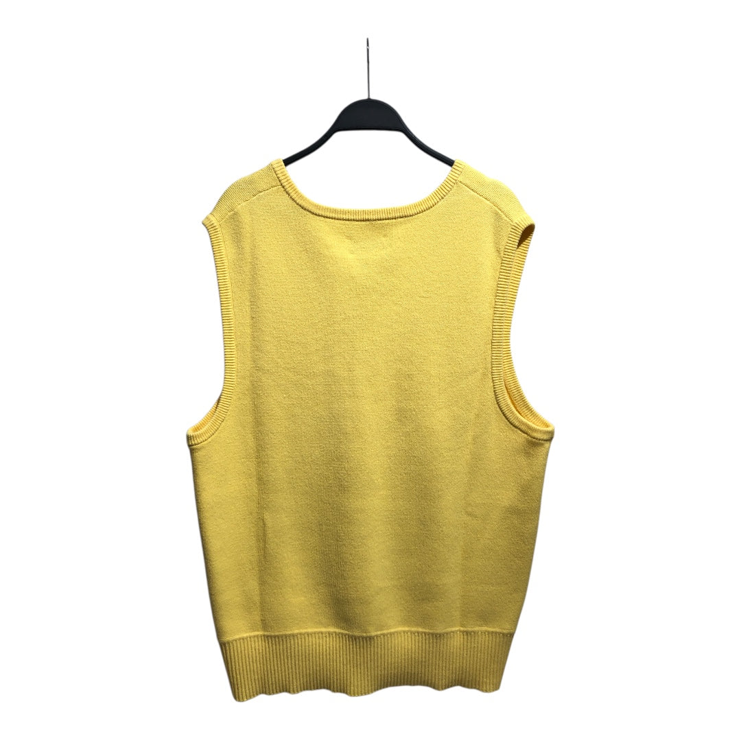 AIME LEON DORE/HeavyKnit Vest/O/S/Cotton/YEL/ view 2