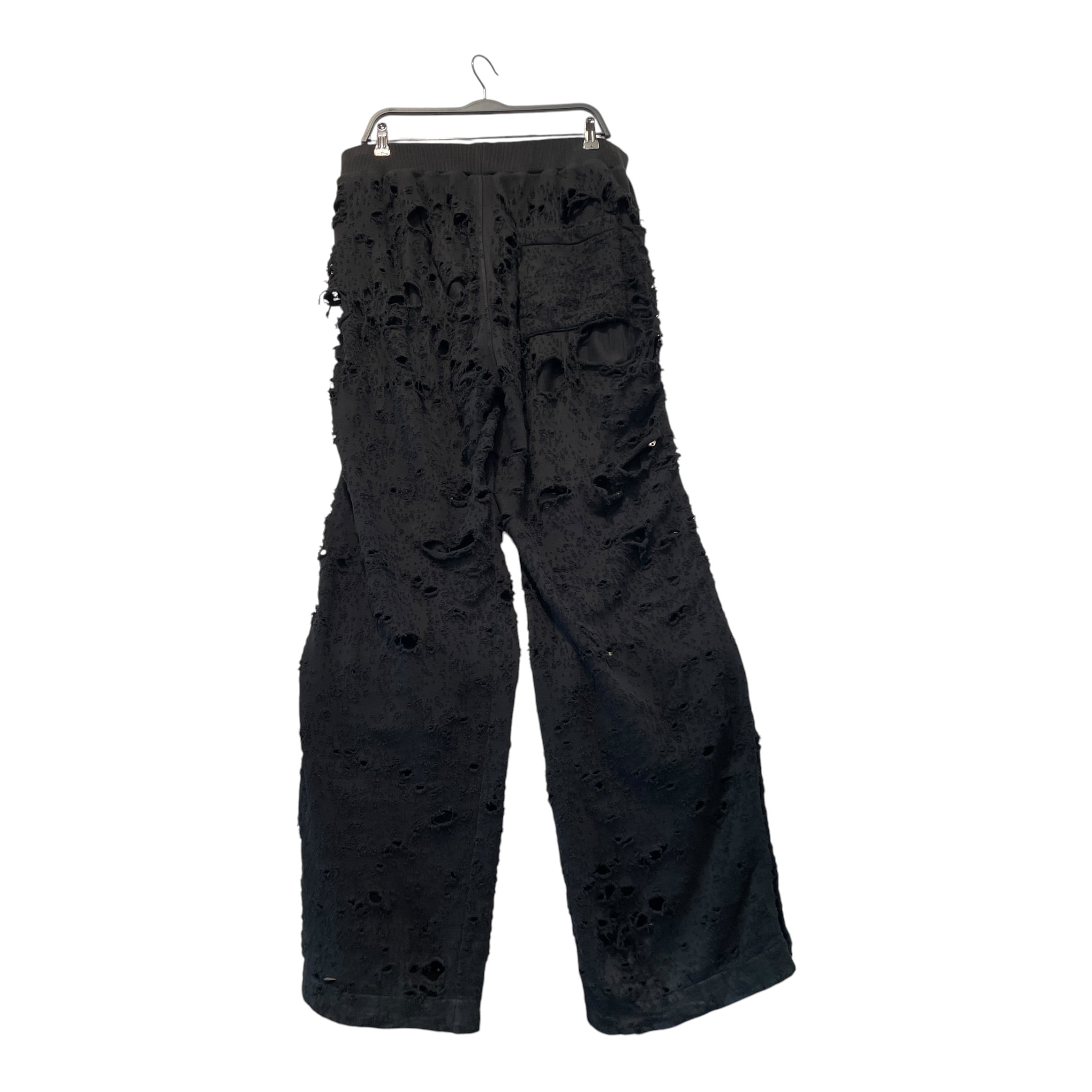 1017 ALYX 9SM(ALYX)/Pants/XL/Cotton/BLK/Snap Off Distressed Sweats view 3