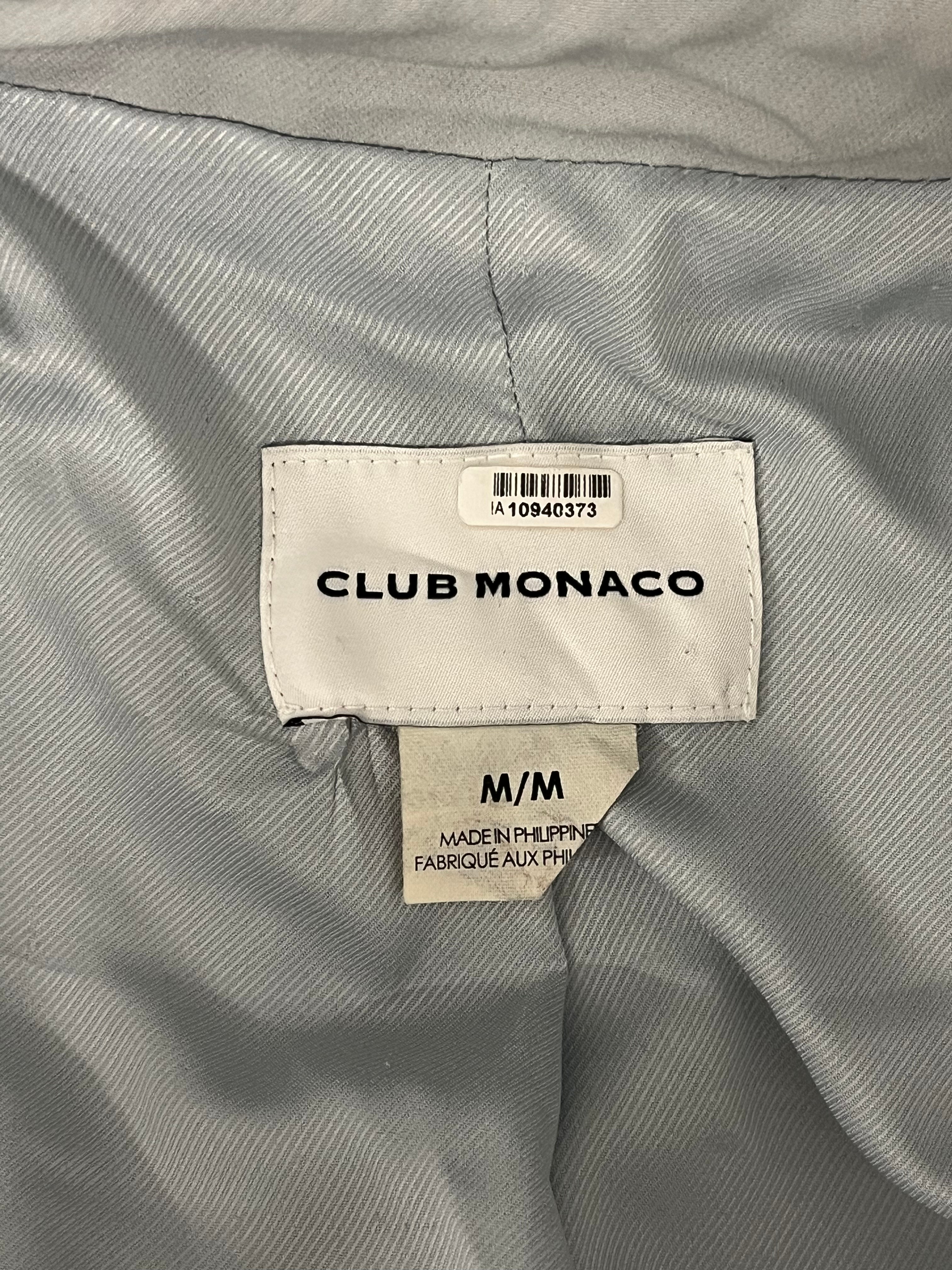 Club Monaco/Leather Jkt/M/Lambskin/GRY/RACER JACKET view 3