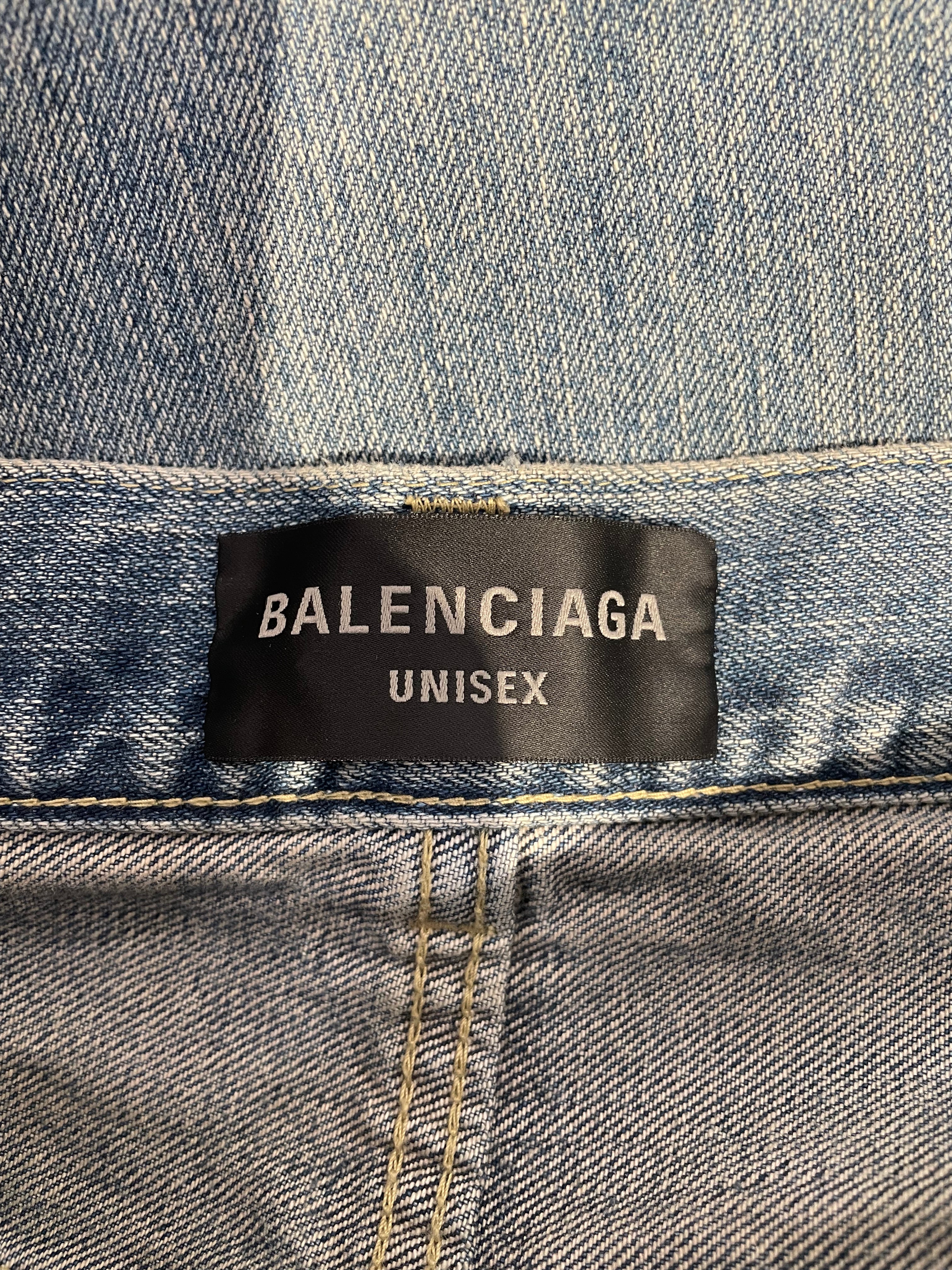 BALENCIAGA/Straight Pants/XS/Denim/IDG/LGHT WASH FLARE DENIM view 3
