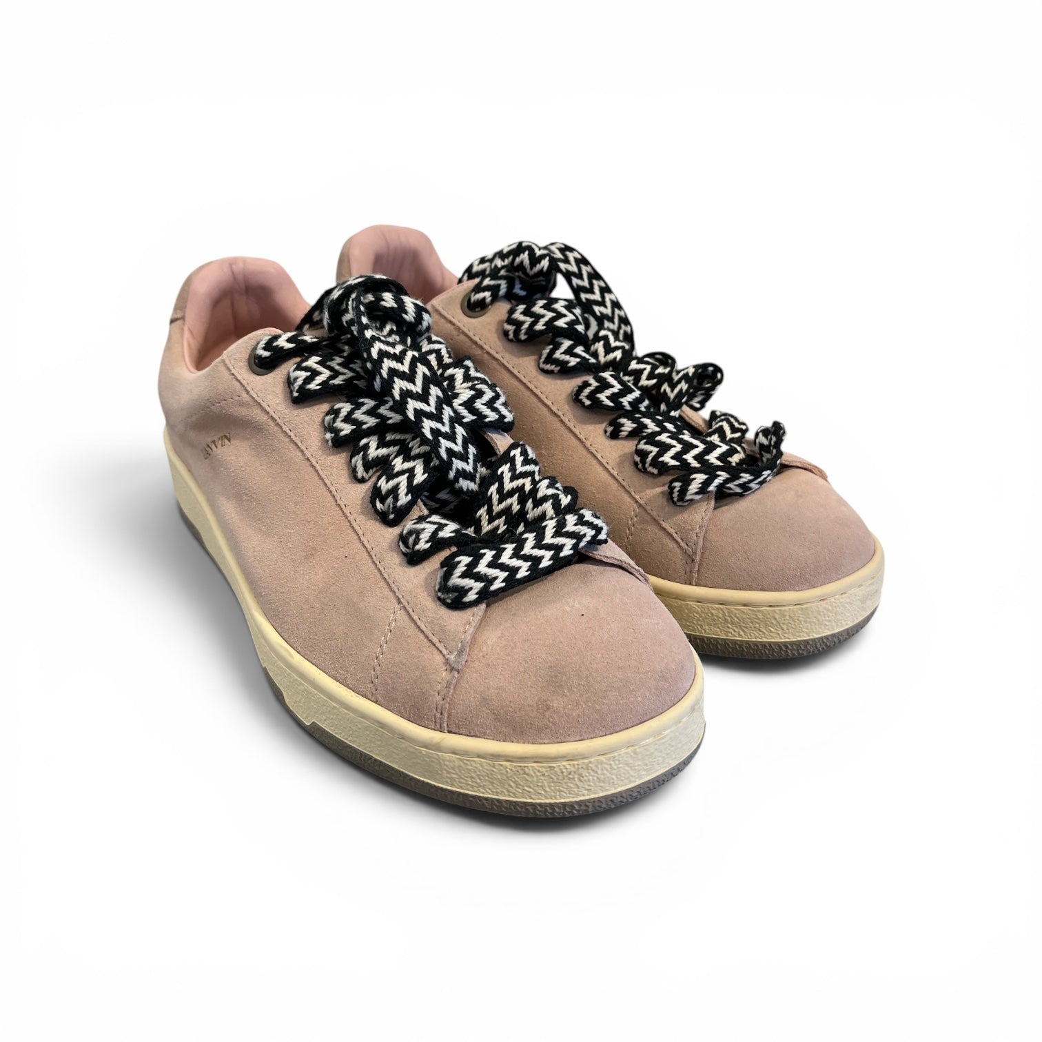 LANVIN/Low-Sneakers/US 12/Suede/PNK/LITE CURB PINK SUEDE view 1