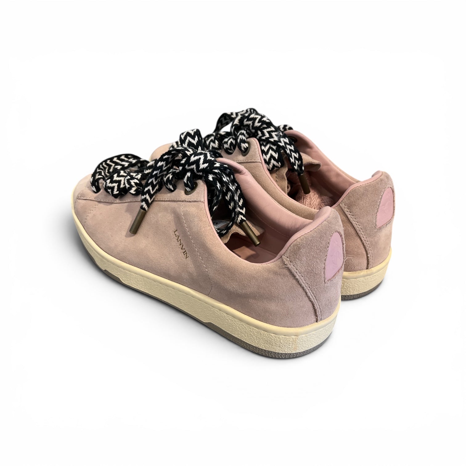 LANVIN/Low-Sneakers/US 12/Suede/PNK/LITE CURB PINK SUEDE view 2