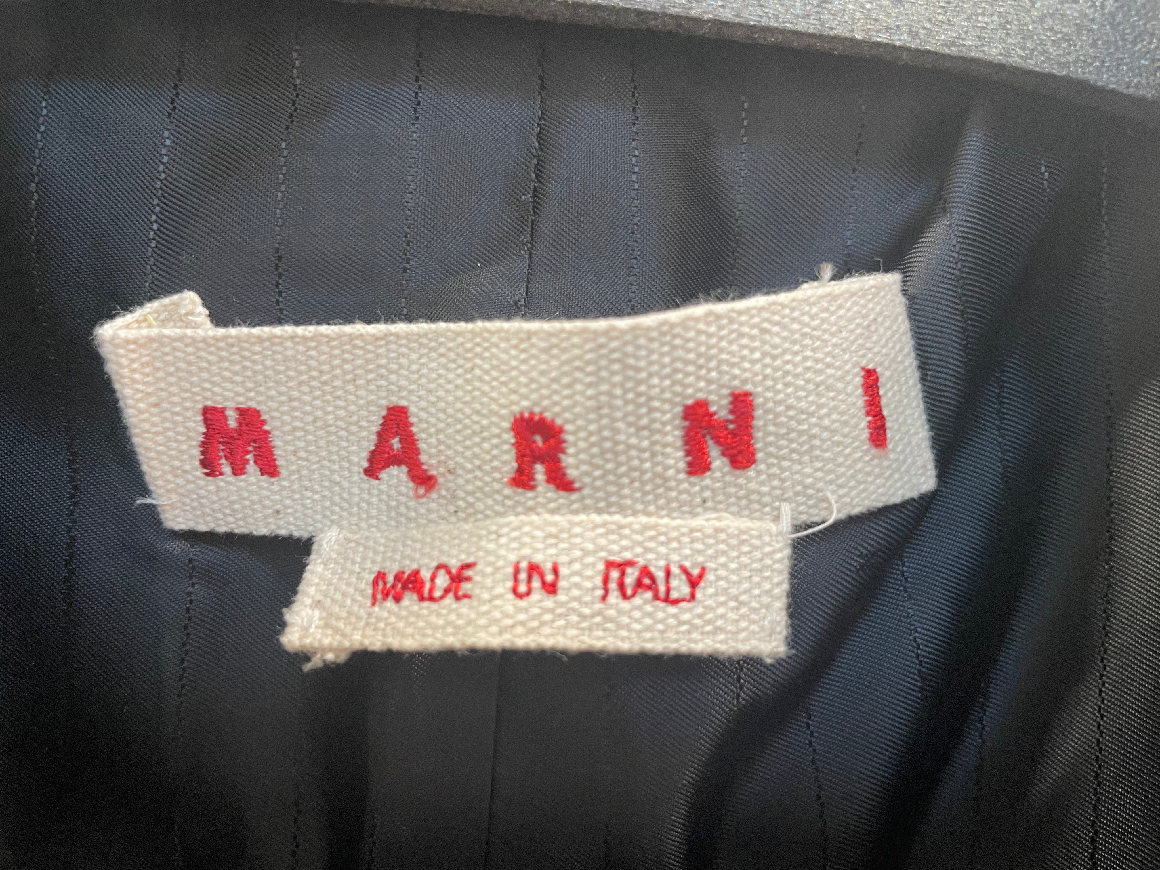 MARNI/Coat/54/Wool/NVY/#GUMU00667SUTW839/MARNI STITCH view 3
