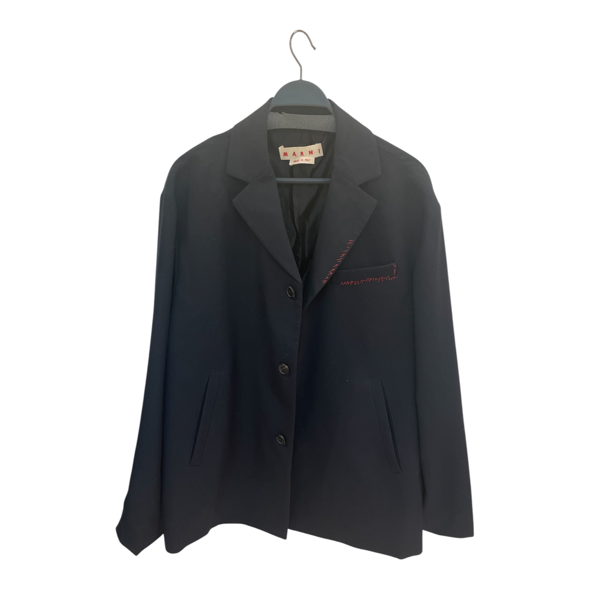 MARNI/Coat/54/Wool/NVY/#GUMU00667SUTW839/MARNI STITCH view 1