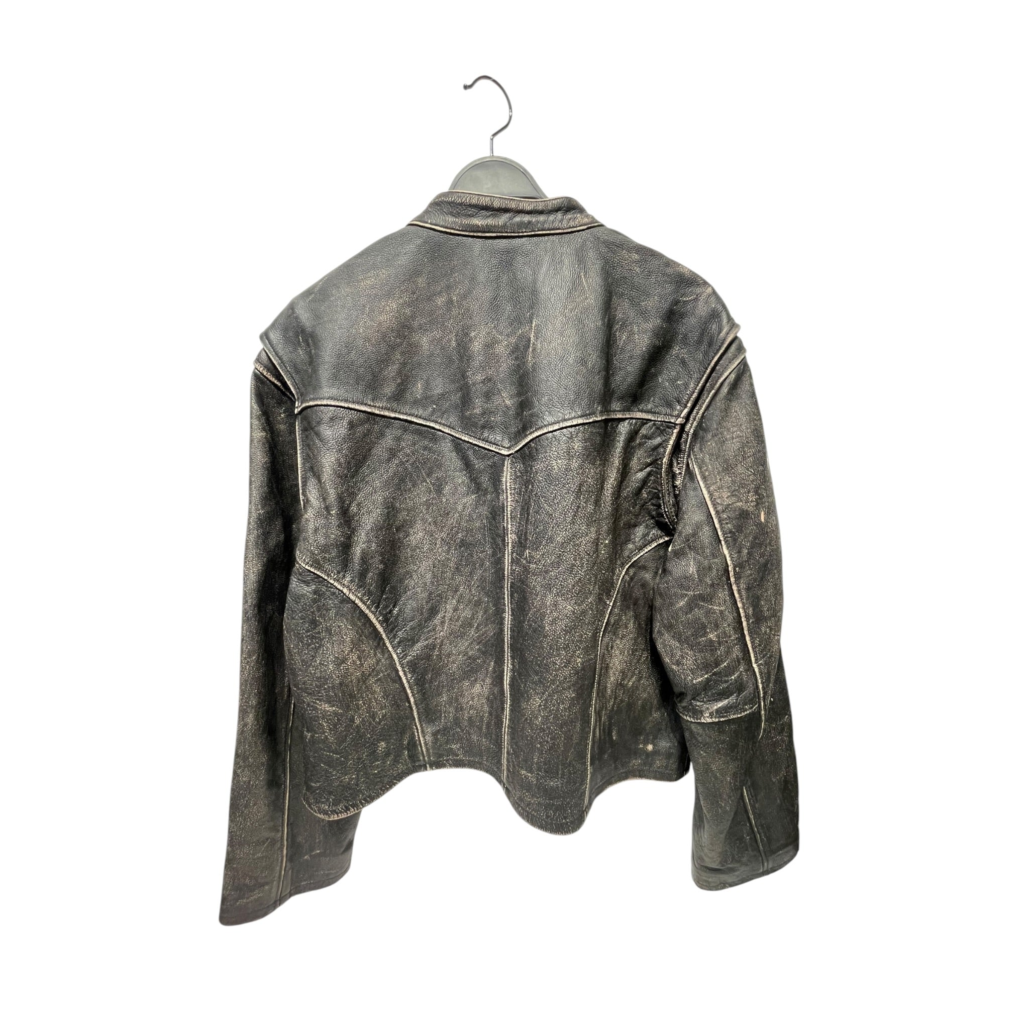 BARE KNUCKLES/Leather Jkt/XL/Leather/BLK/stripe sleeves view 2