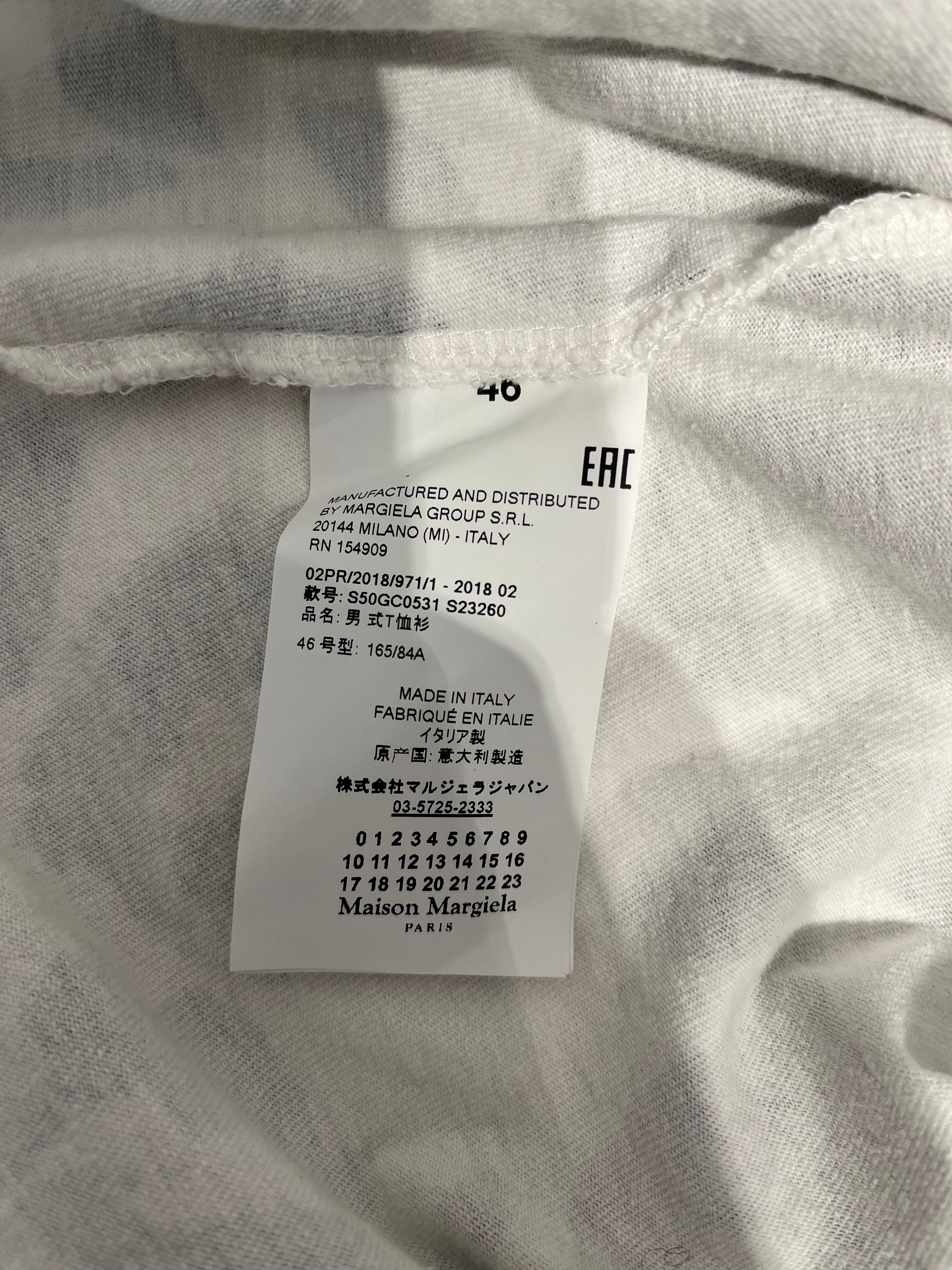 Maison Margiela/T-Shirt/46/Cotton/WHT/All Over Print/KISSES view 4