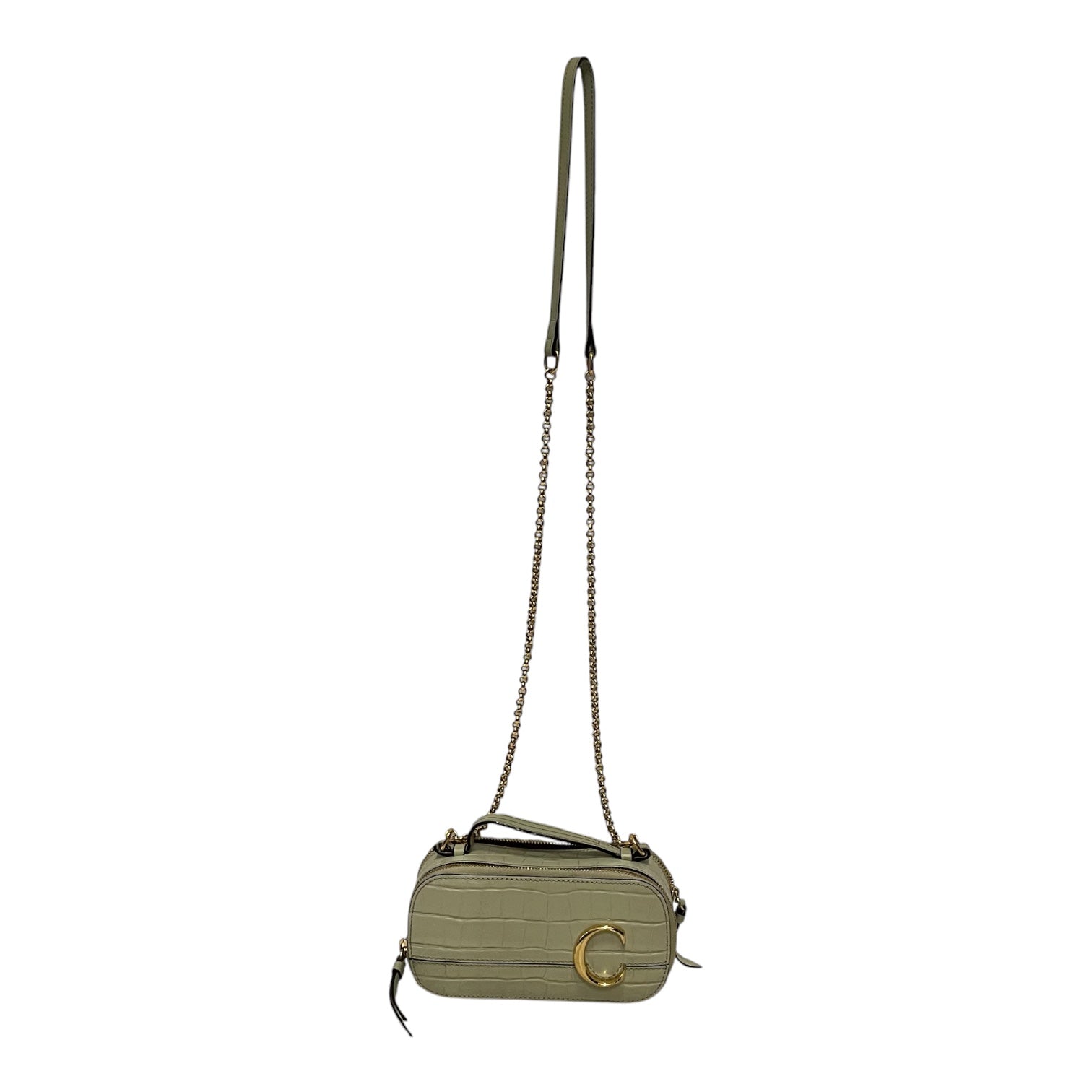 Chloe/Cross Body Bag/Leather/GRN/EMBOSSED C BAG view 1
