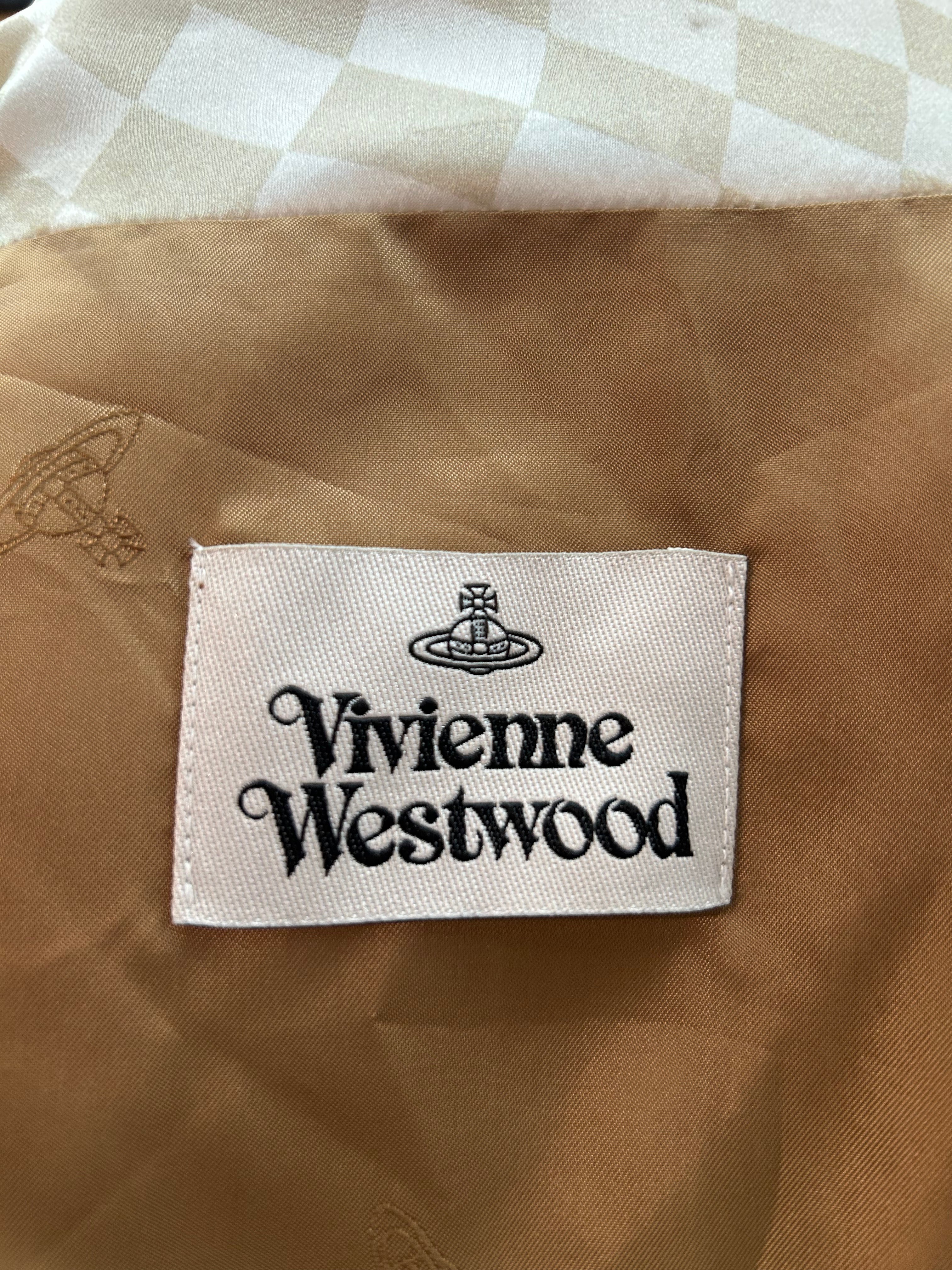Vivienne Westwood/Shirt Dress/40/All Over Print/Silk/BEG/W0041 NEW VIRGINIA view 3