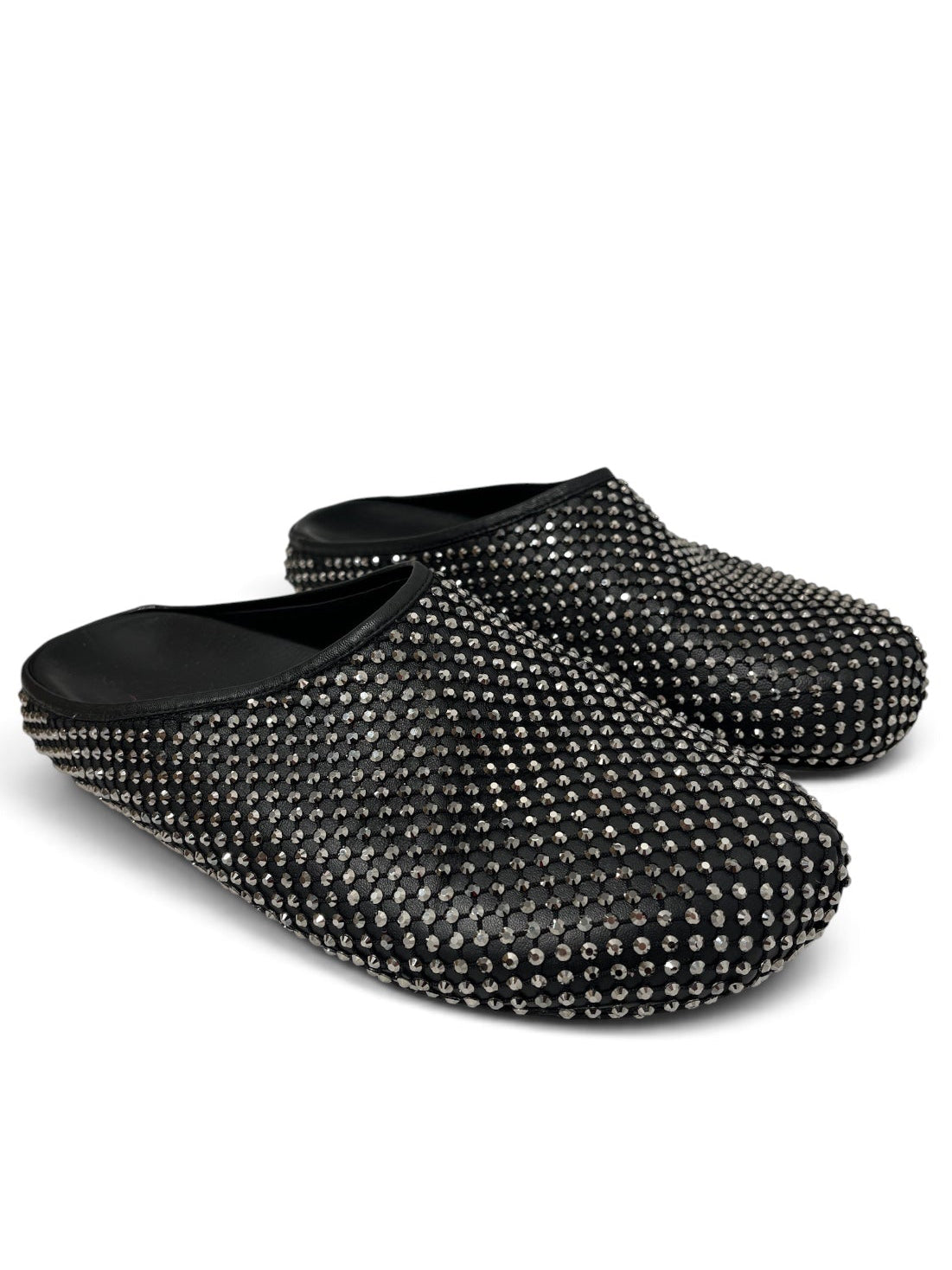 MARNI/Sandals/EU 43/Leather/BLK/CRYSTAL NET SANDALS view 1