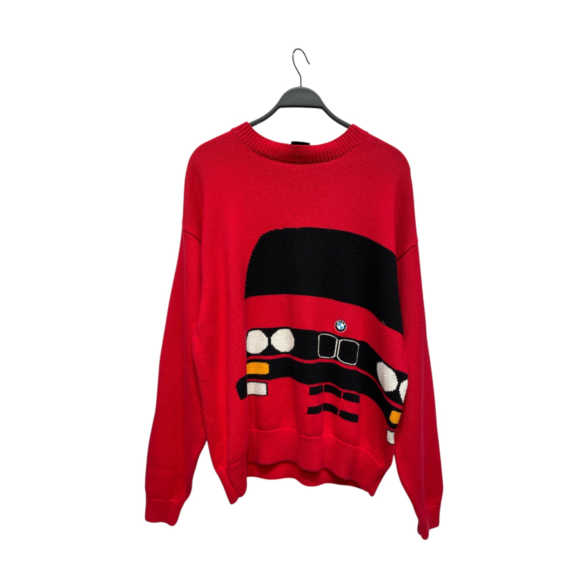 KITH/Heavy Cardigan/L/Graphic/Cotton/RED/bmw x kith E30 view 1