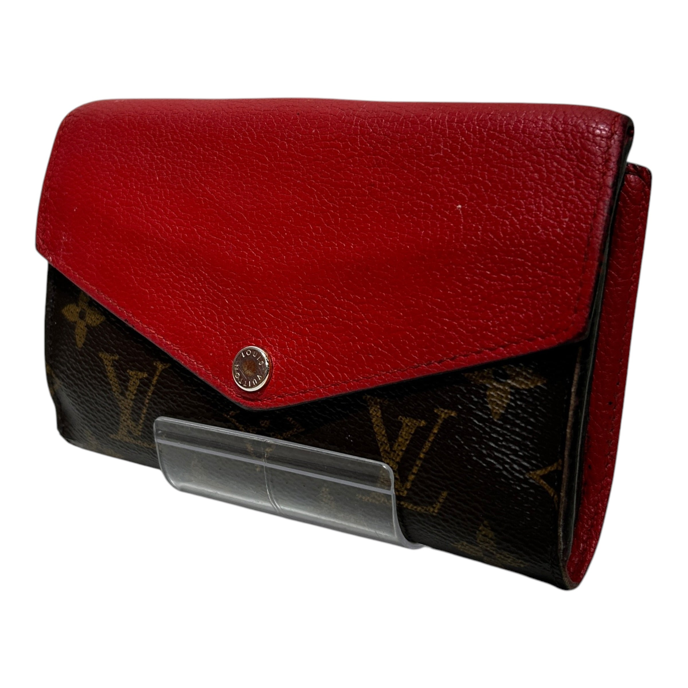 LOUIS VUITTON/Wallet/Monogram/BRW/PALLAS COMPACT RED INTERIOR view 1