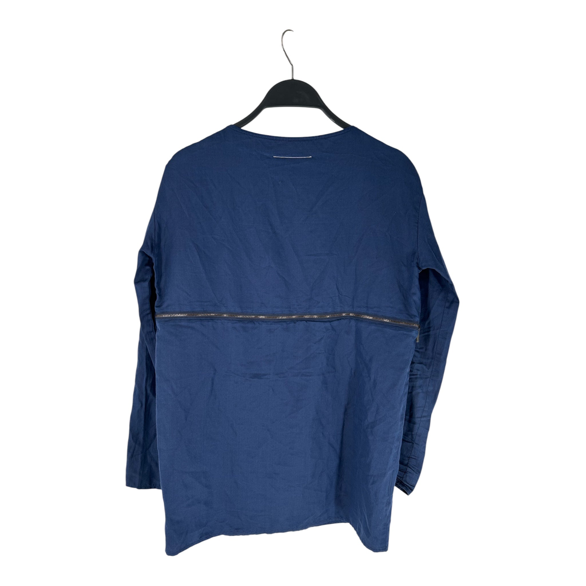 MM6/Shirt Dress/36/Polyester/NVY/front zip dress view 2