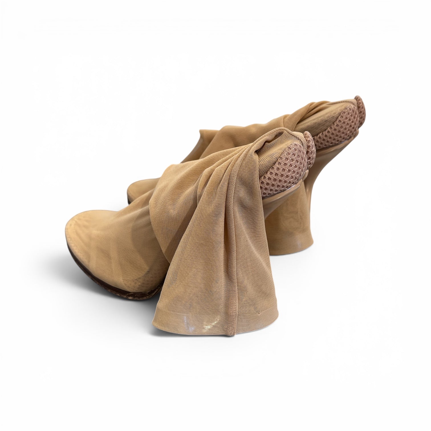 BURBERRY LONDON/Heels/EU 36.5/Cotton/BEG/MESH SOCK view 2