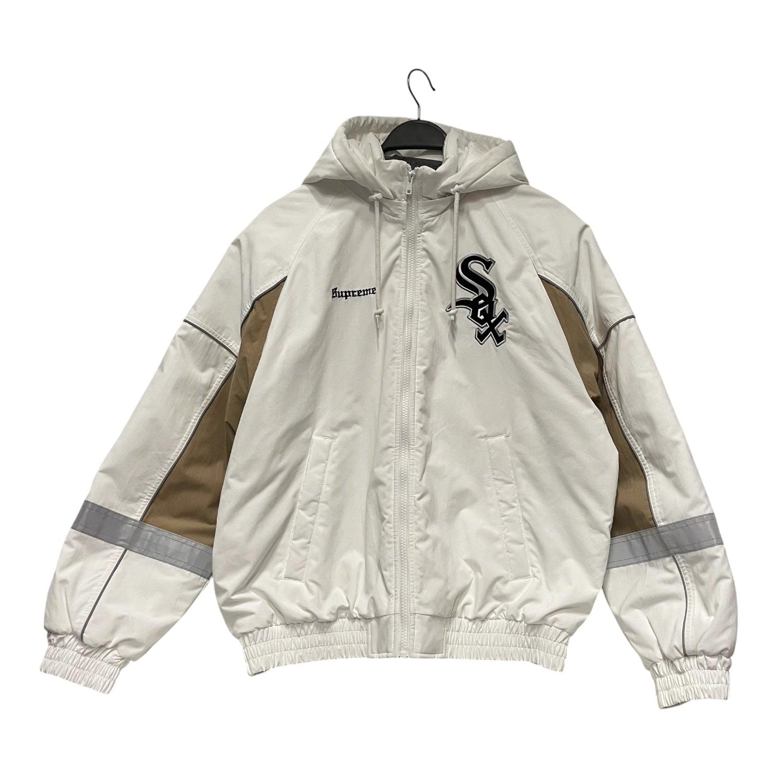 Supreme/Puffer Jkt/S/Nylon/WHT/white sox view 1