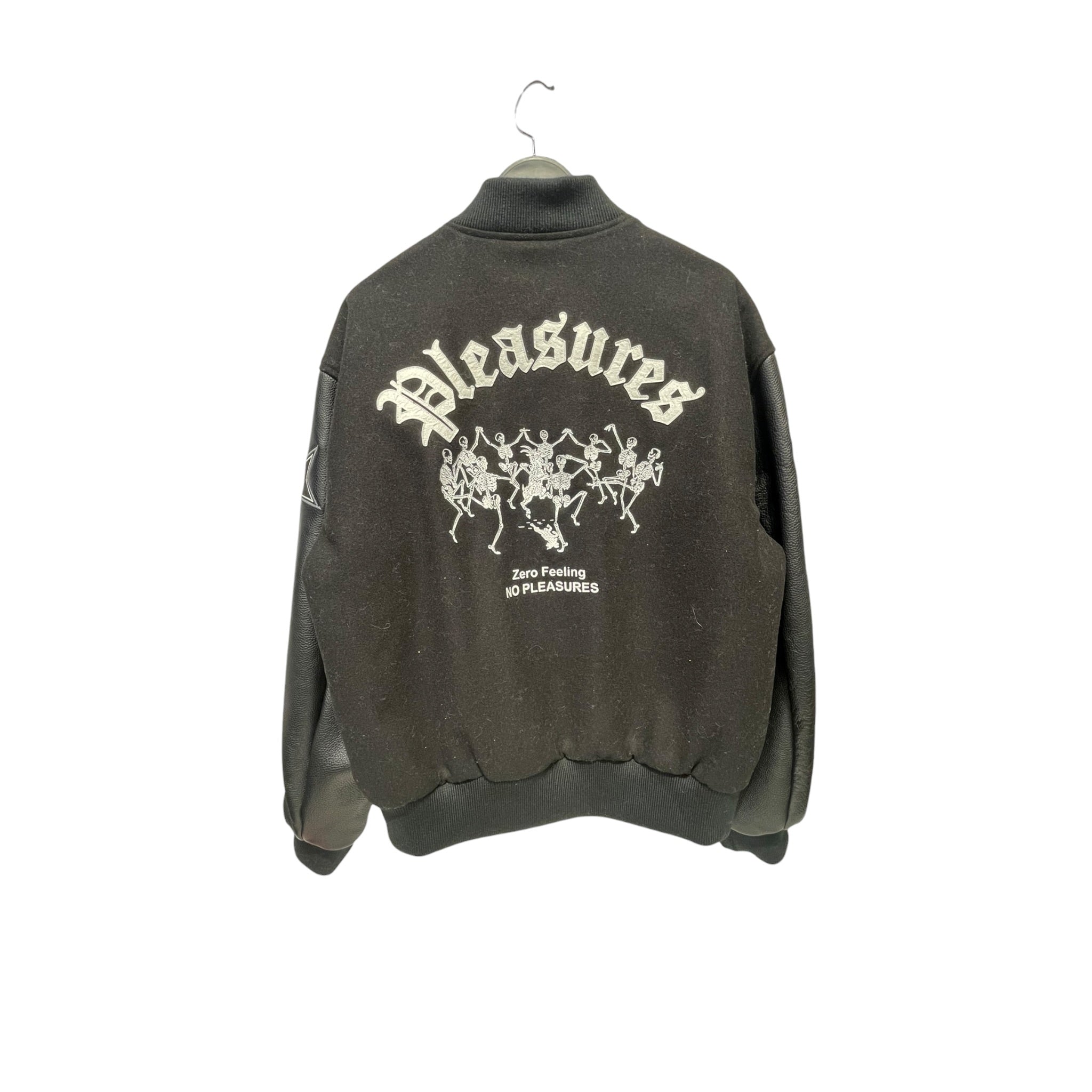 Pleasures/Leather Jkt/L/Wool/BLK/"ZERO" AND SKULL PATCH JACKE view 2